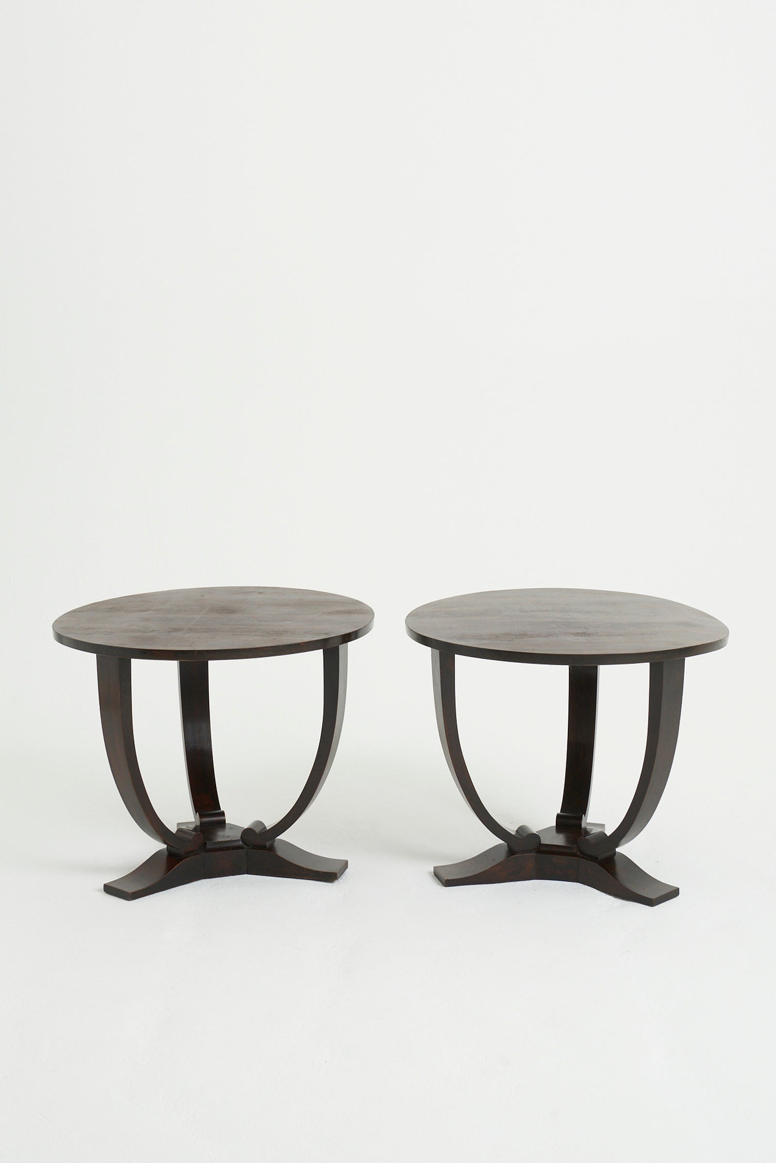 8683- Pair of Art Deco Macassar Ebony Side Tables