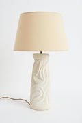 8684- Carved Stone Table Lamp