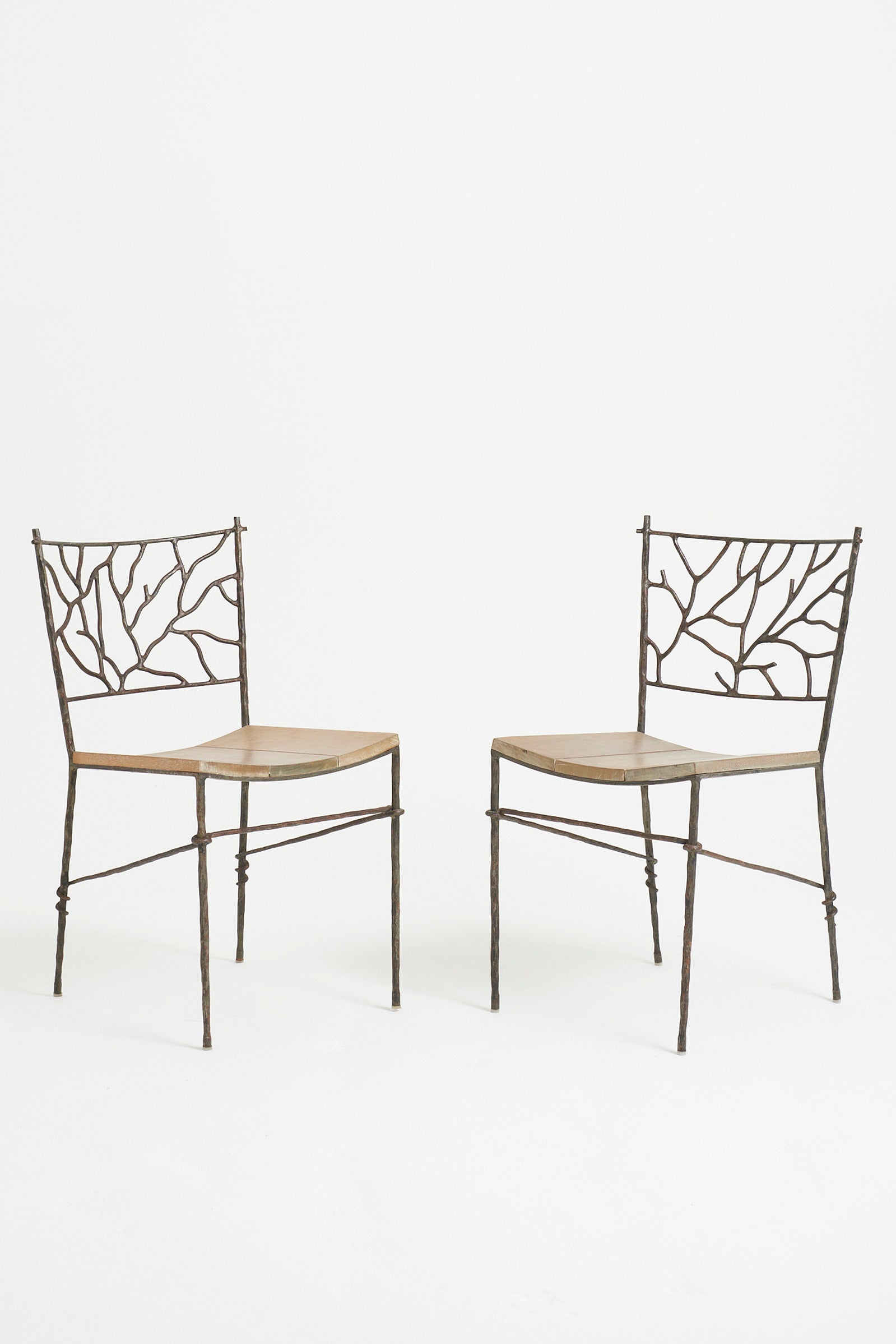 8697- Pair of Naturalistic Chairs