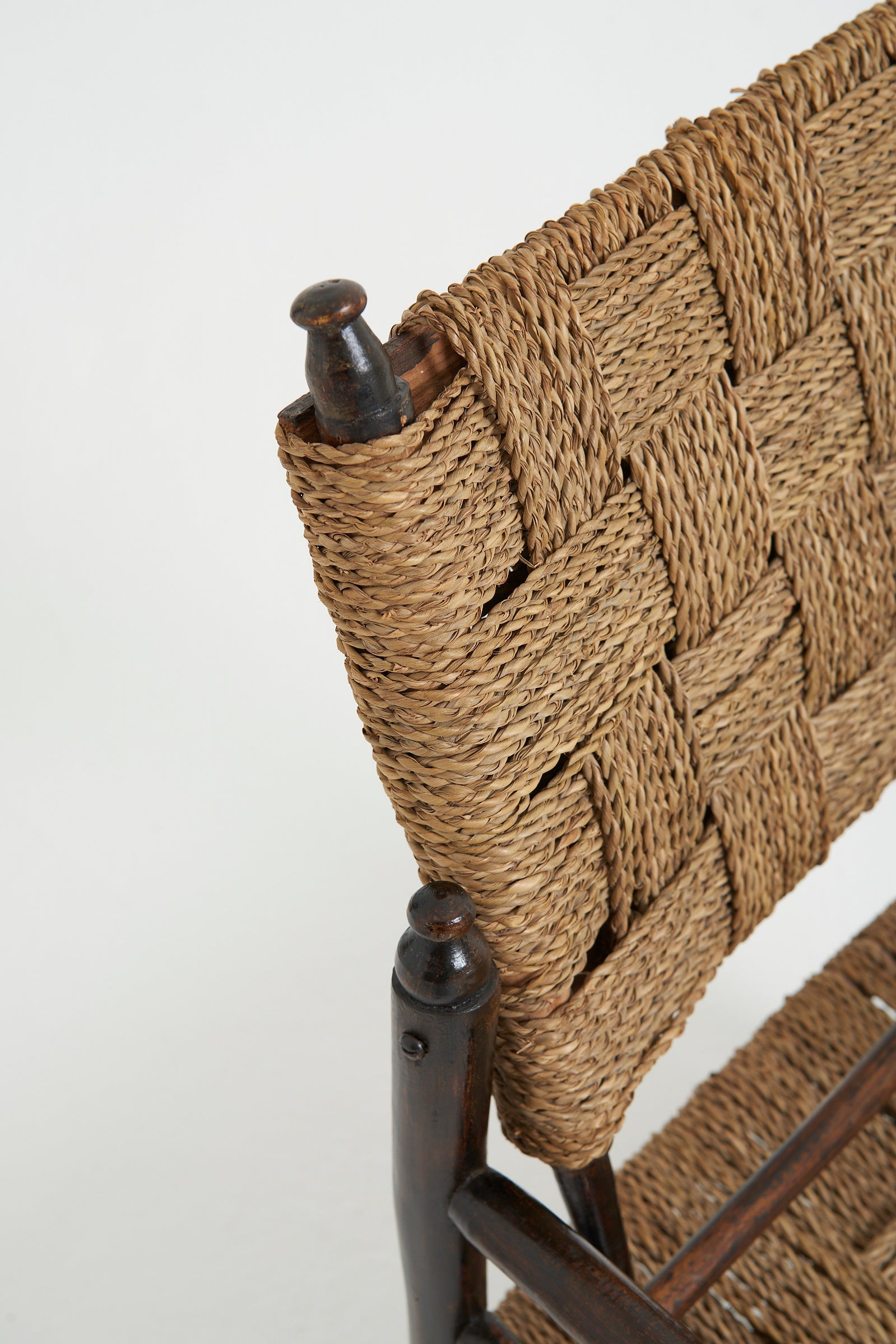 Pair of Oak and Rope Armchairs