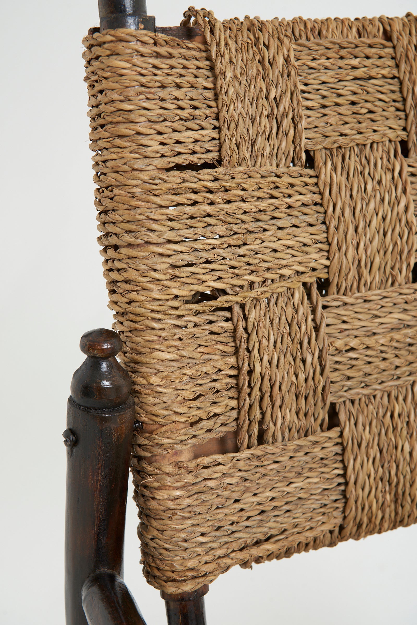 Pair of Oak and Rope Armchairs