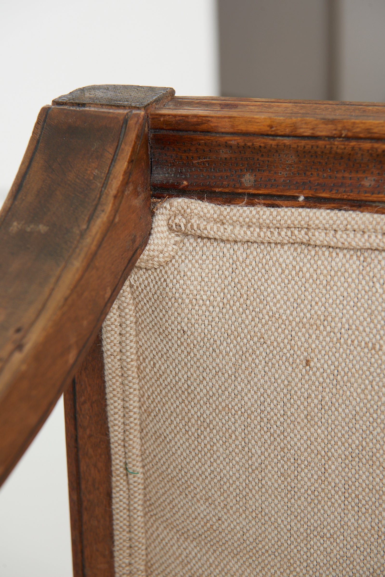 Early 20th Century Carved Wood Settee