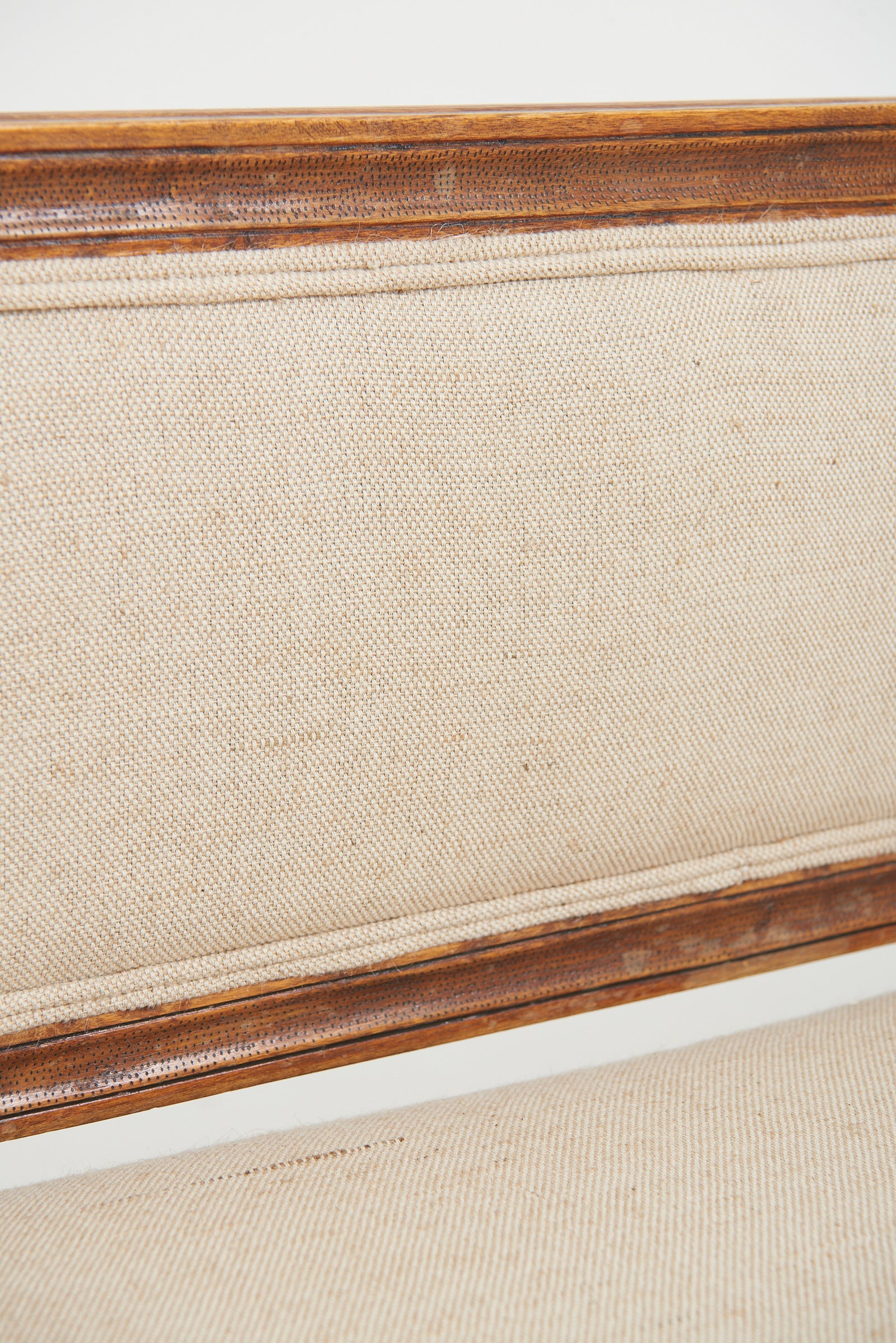 Early 20th Century Carved Wood Settee