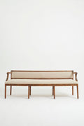 8703- Early 20th Century Carved Wood Settee