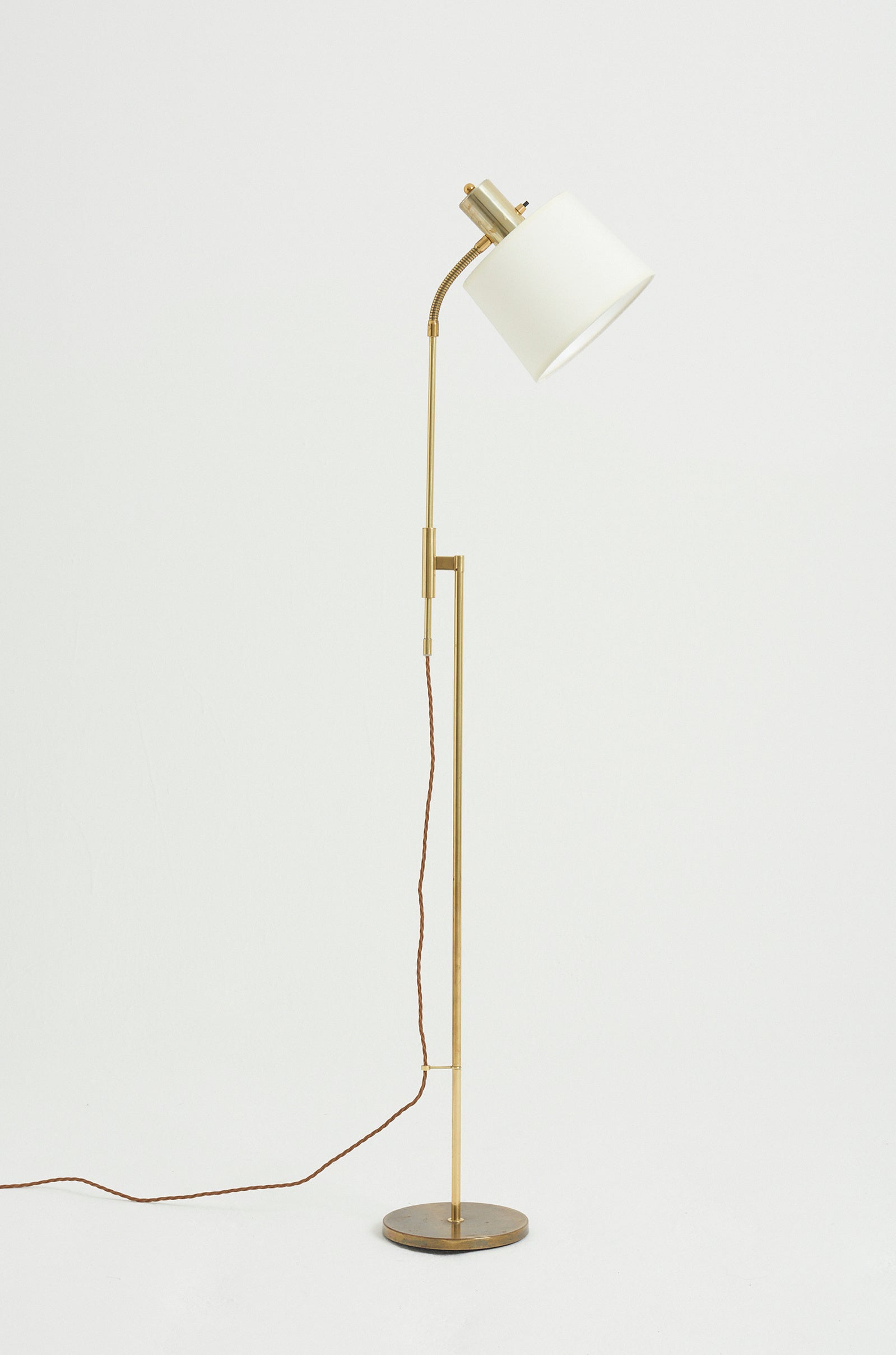 8706- Brass Reading Floor Lamp