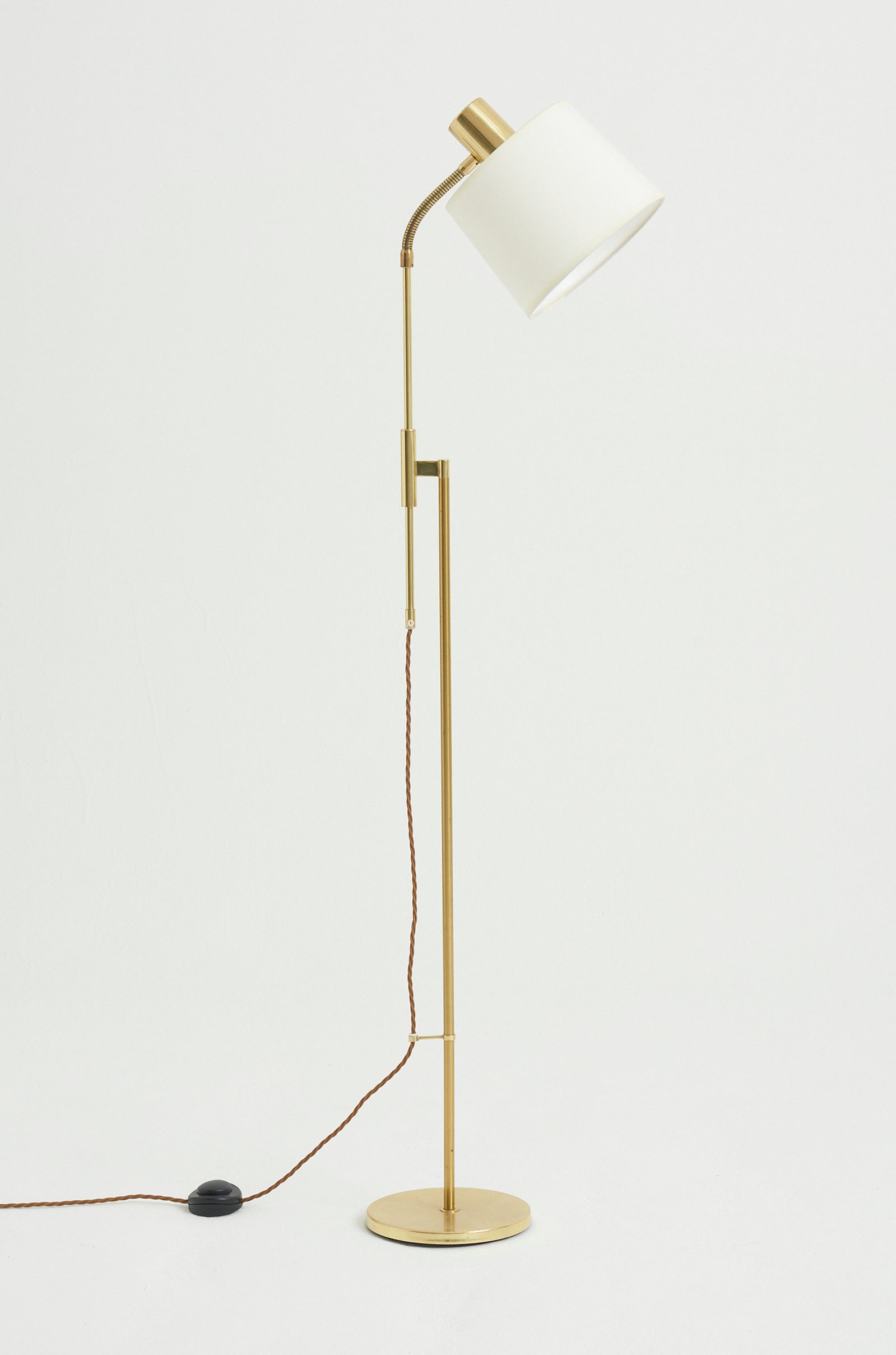 8707- Brass Reading Floor Lamp
