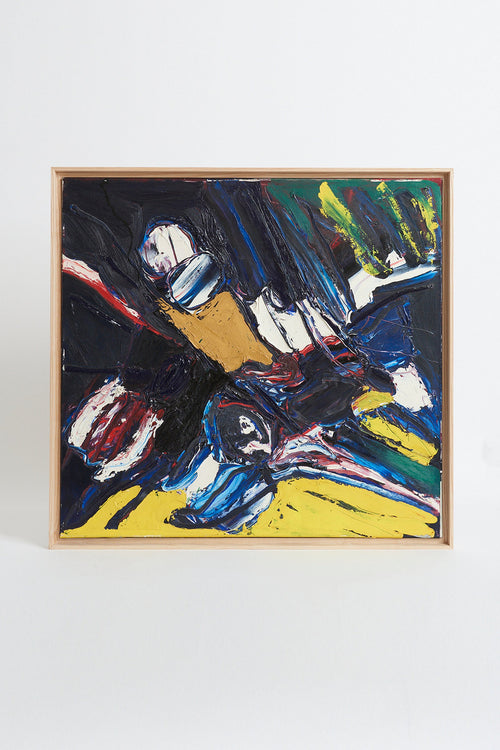 8720- Abstract painting by Bengt Åberg (1941-2015)