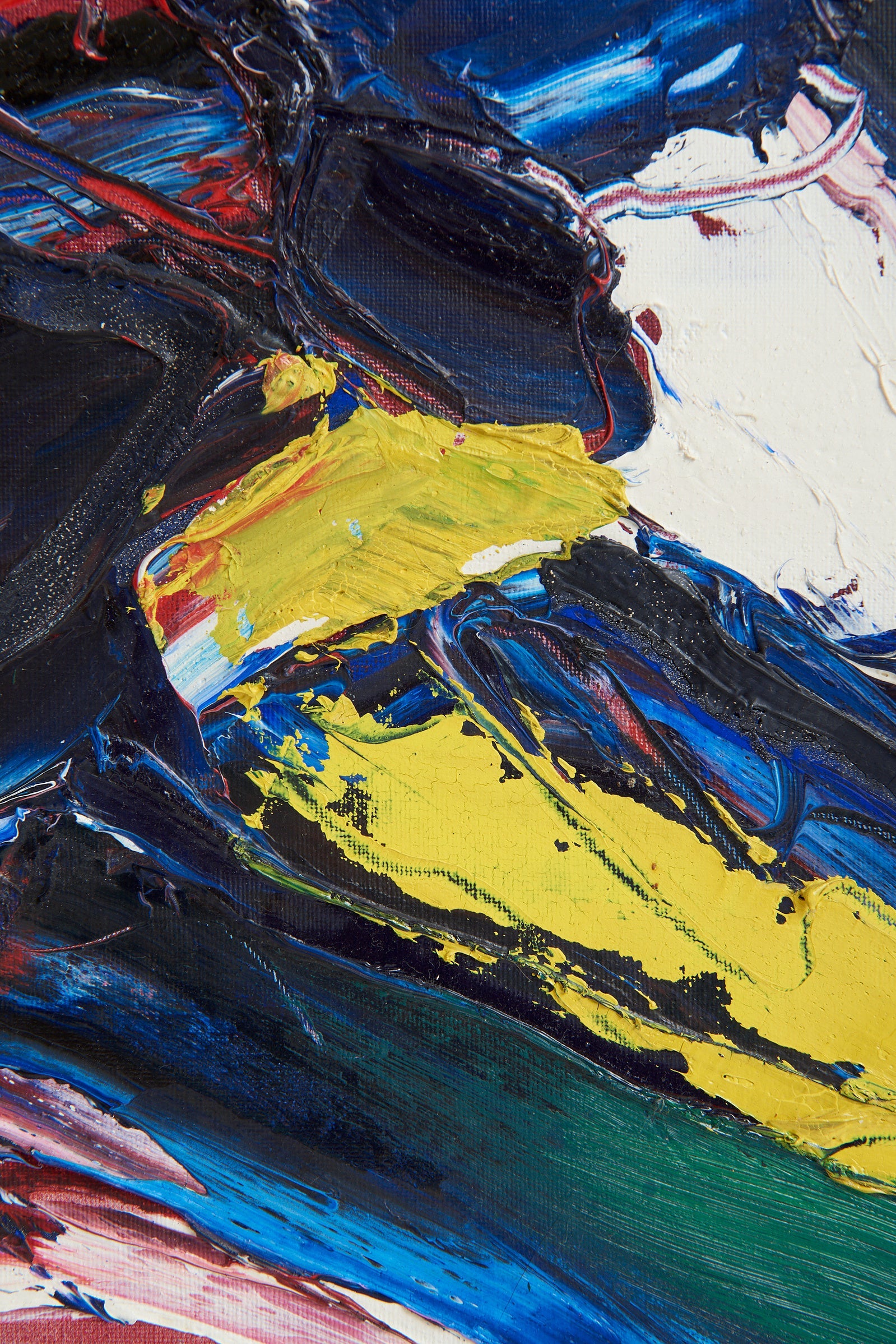 Abstract painting by Bengt Åberg (1941-2015)
