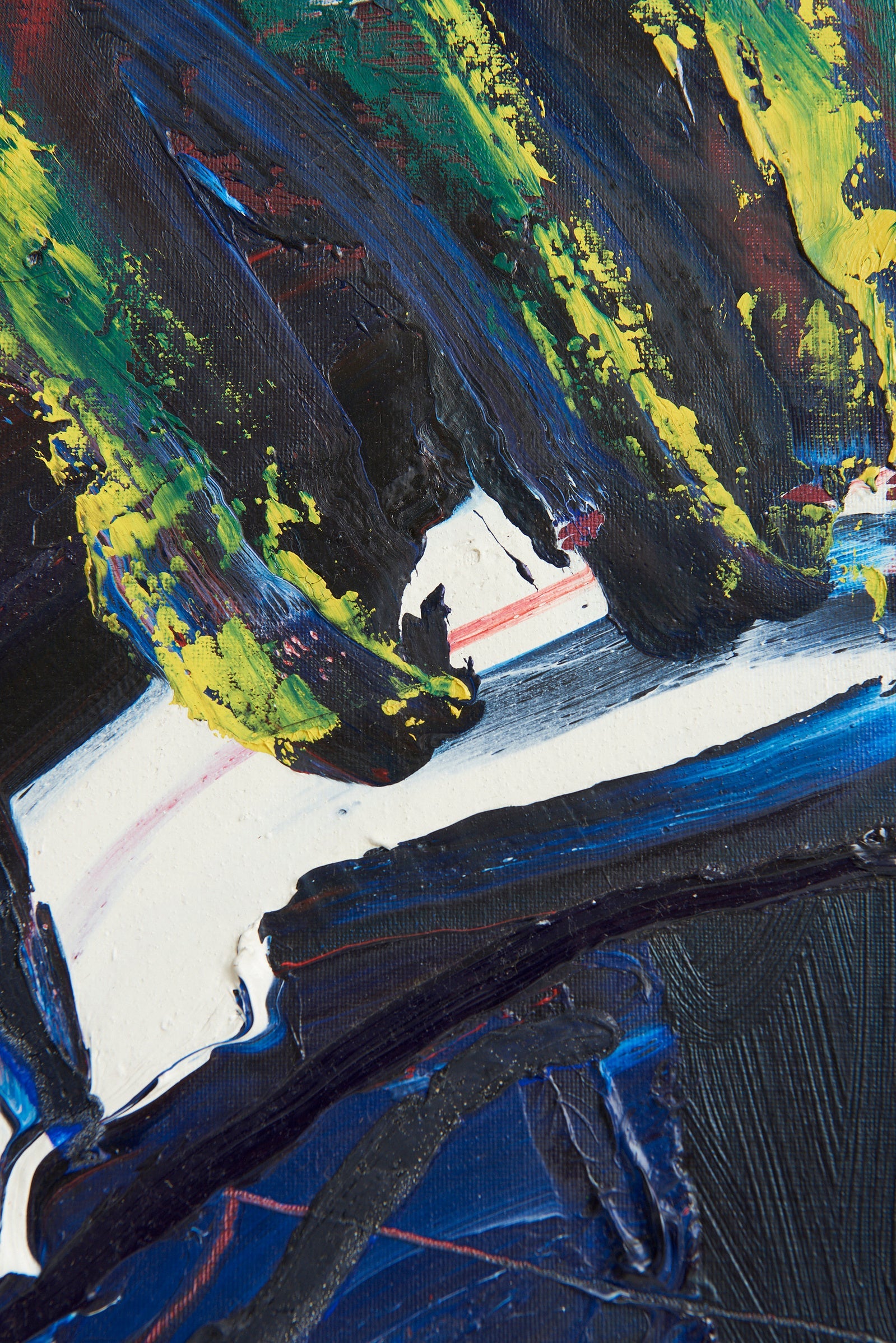 Abstract painting by Bengt Åberg (1941-2015)