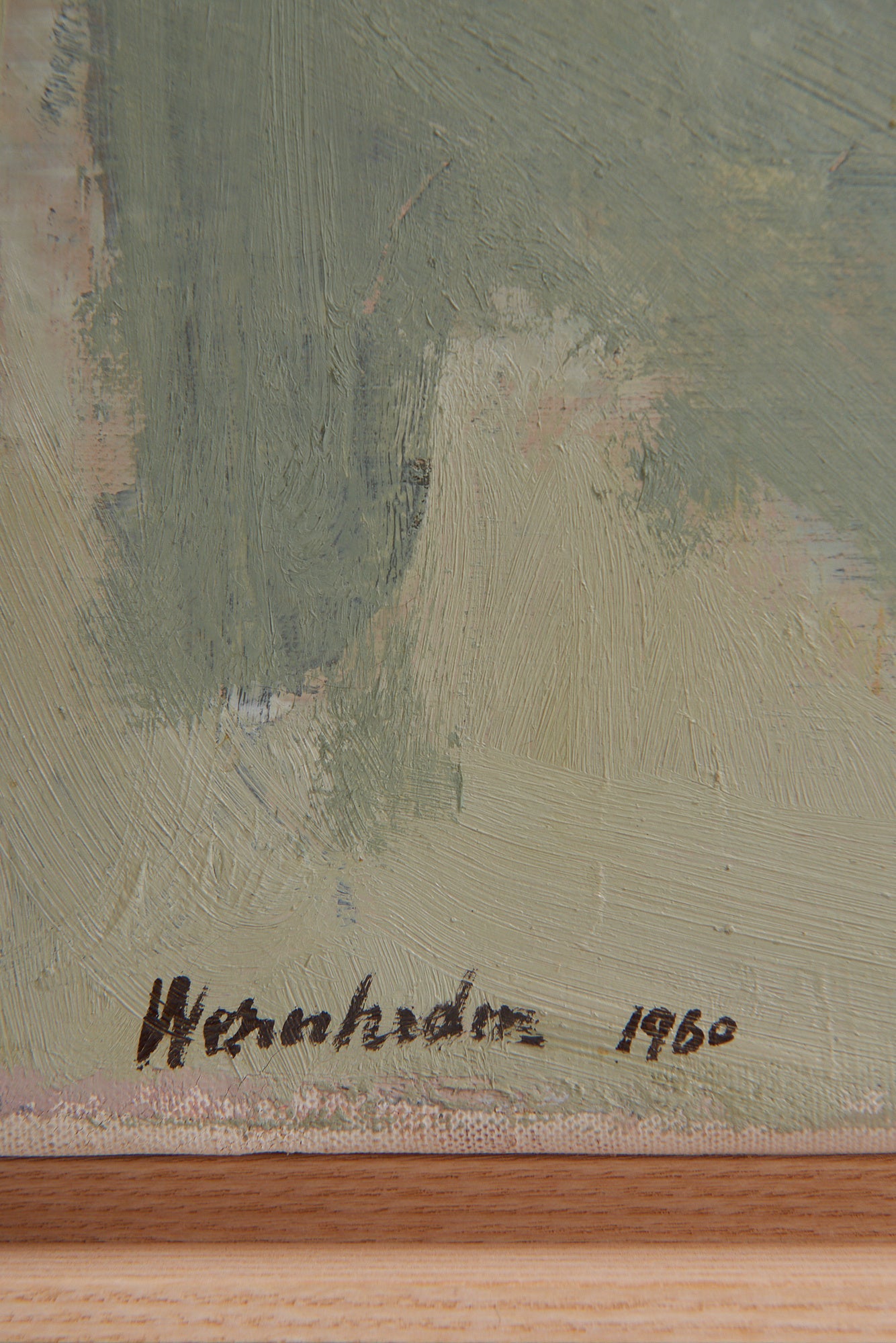 Large Abstract Painting Stig Wernheden (1921-1997)