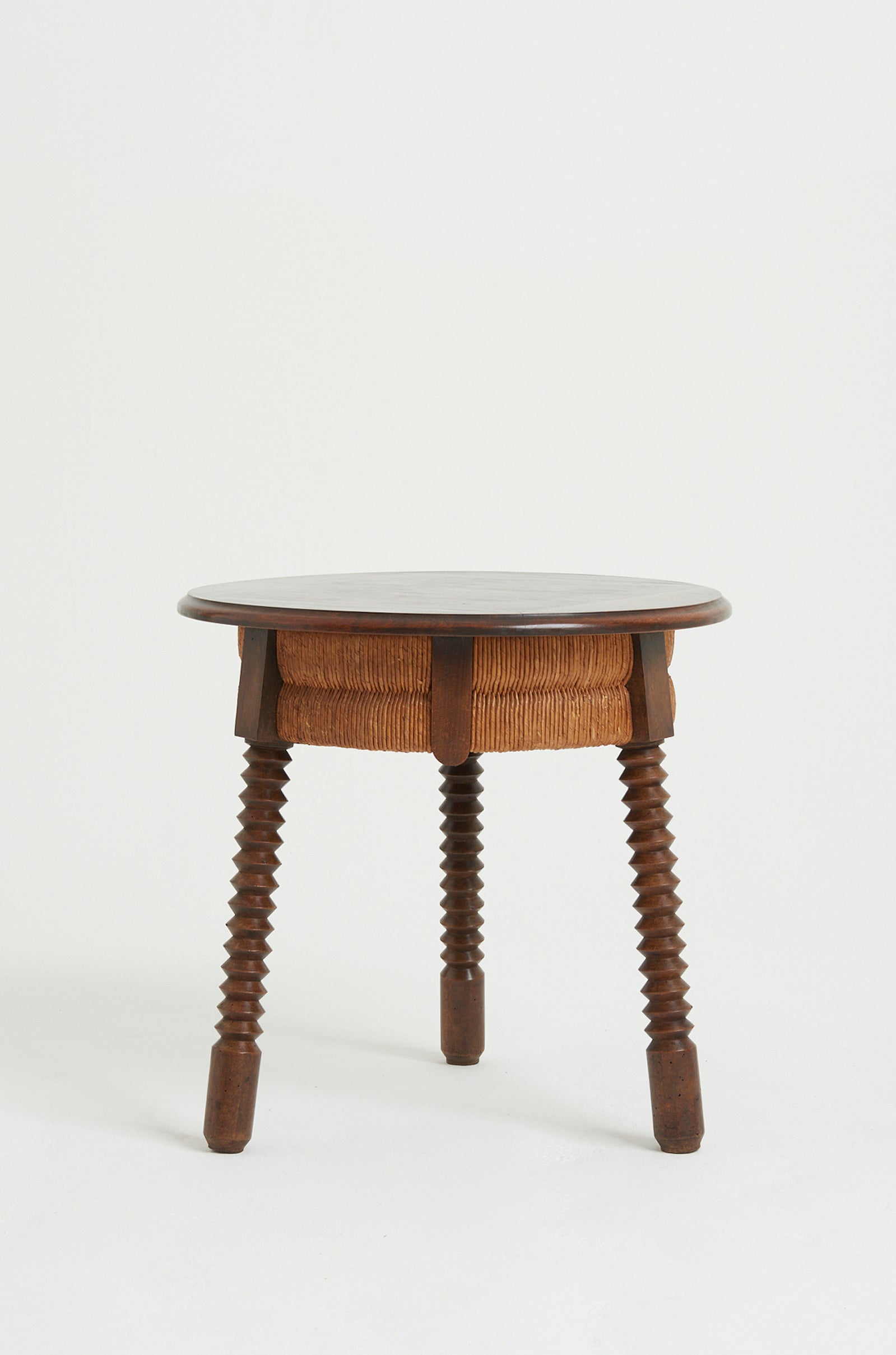 Oak and Rush Table