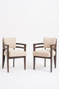 8742- Art Deco Mahogany Armchairs