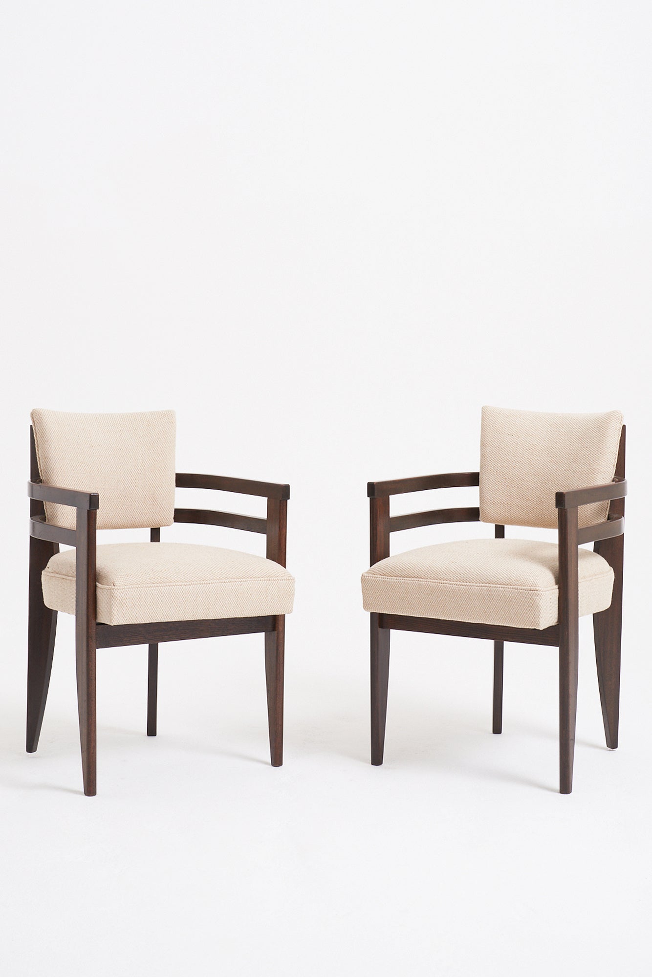 8742- Art Deco Mahogany Armchairs