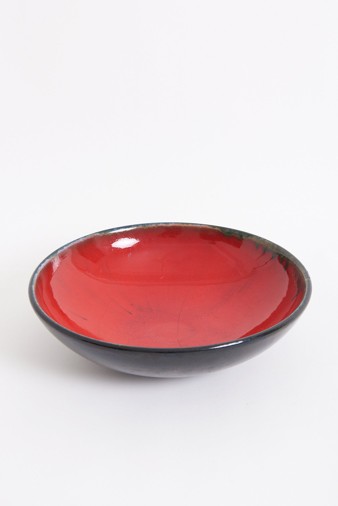 8744- Red Ceramic Bowl by Lifas