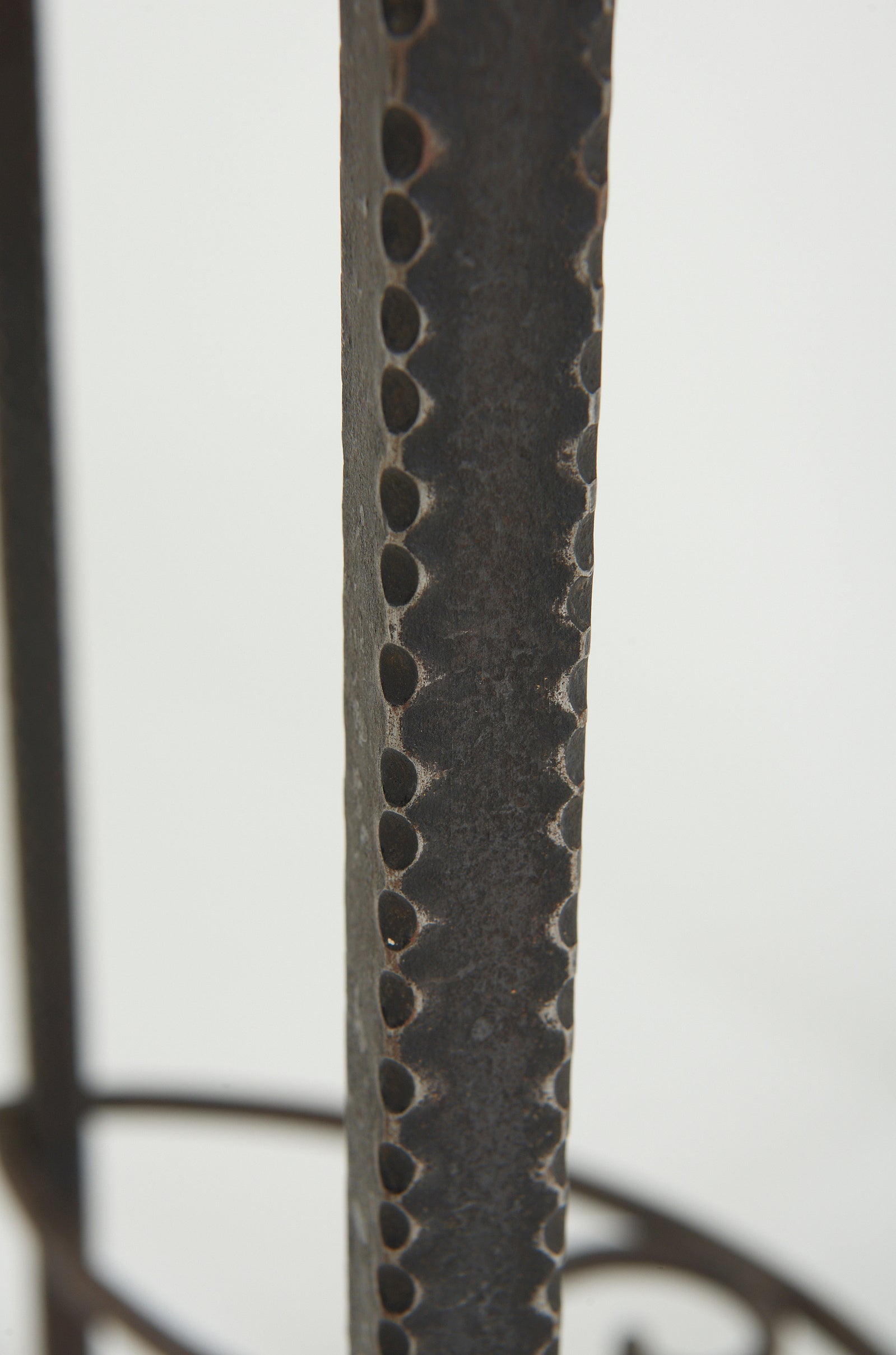 Art Deco Iron and Oak Table