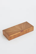 8768- Art Deco Straw Marquetry Box