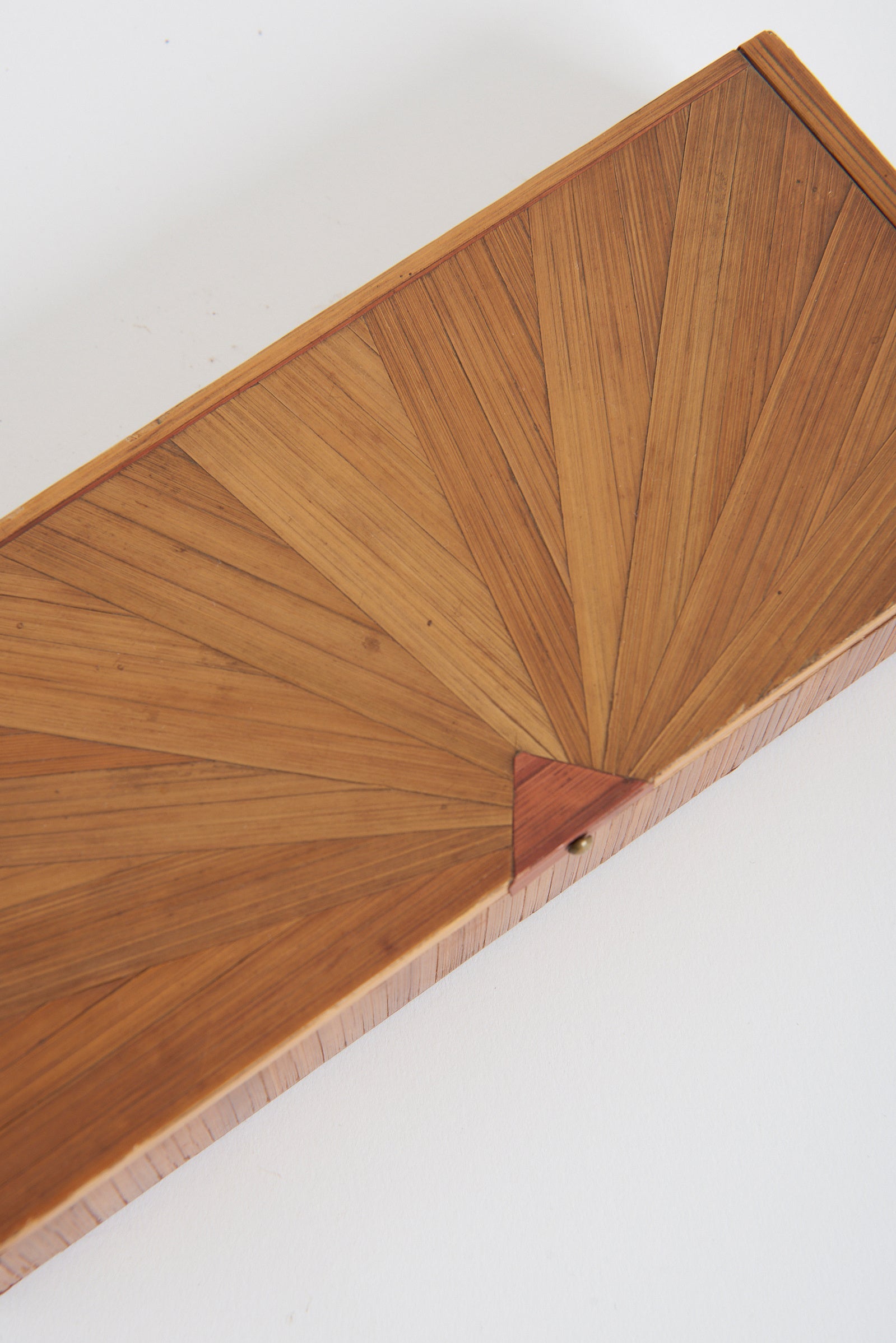 Art Deco Straw Marquetry Box
