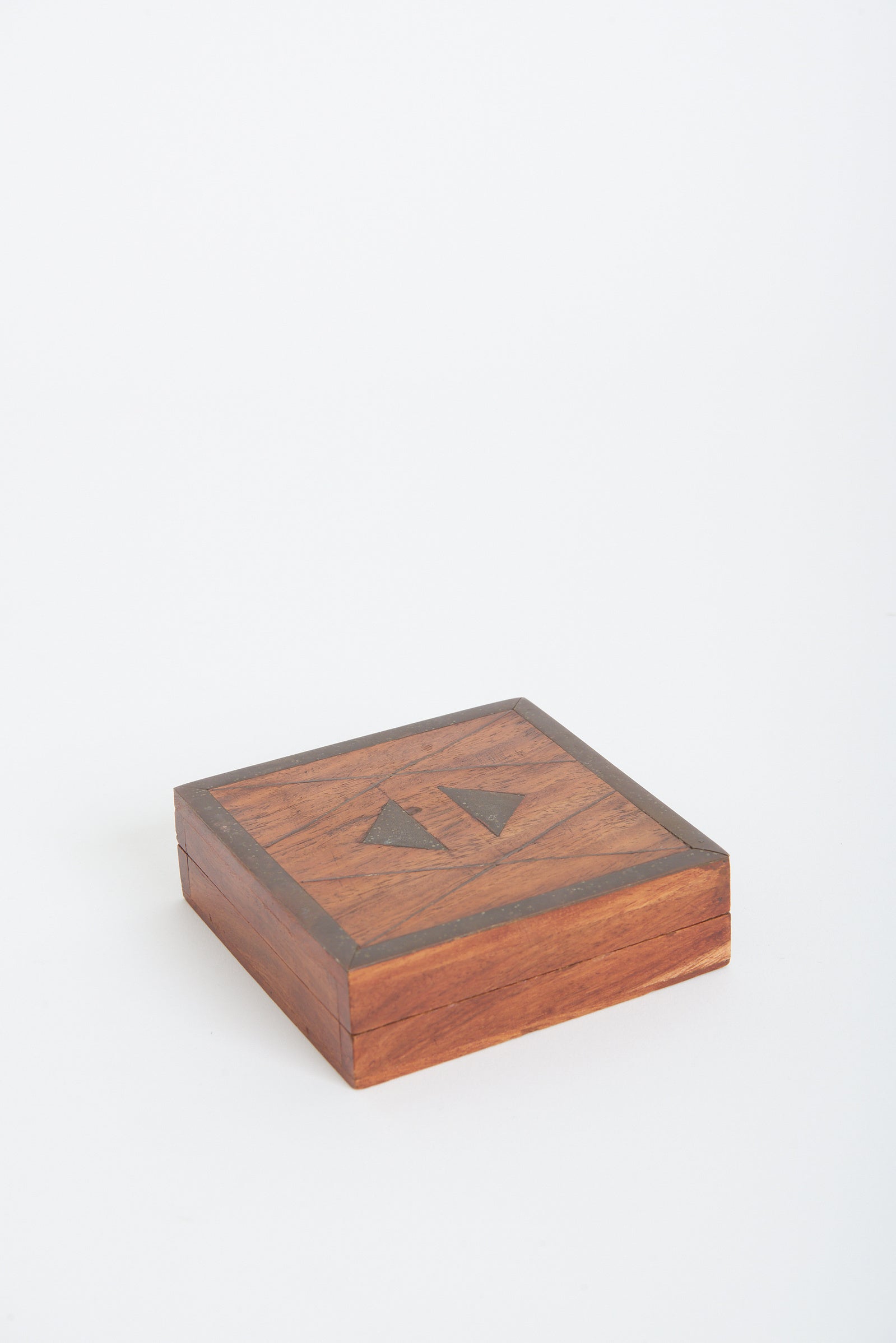 8769- Oak and Brass Box
