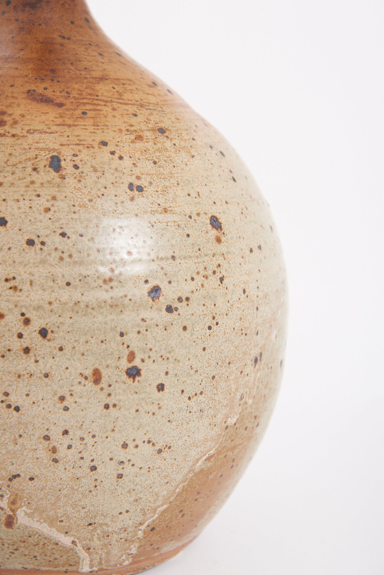 Large Mid-Century Stoneware Table Lamp