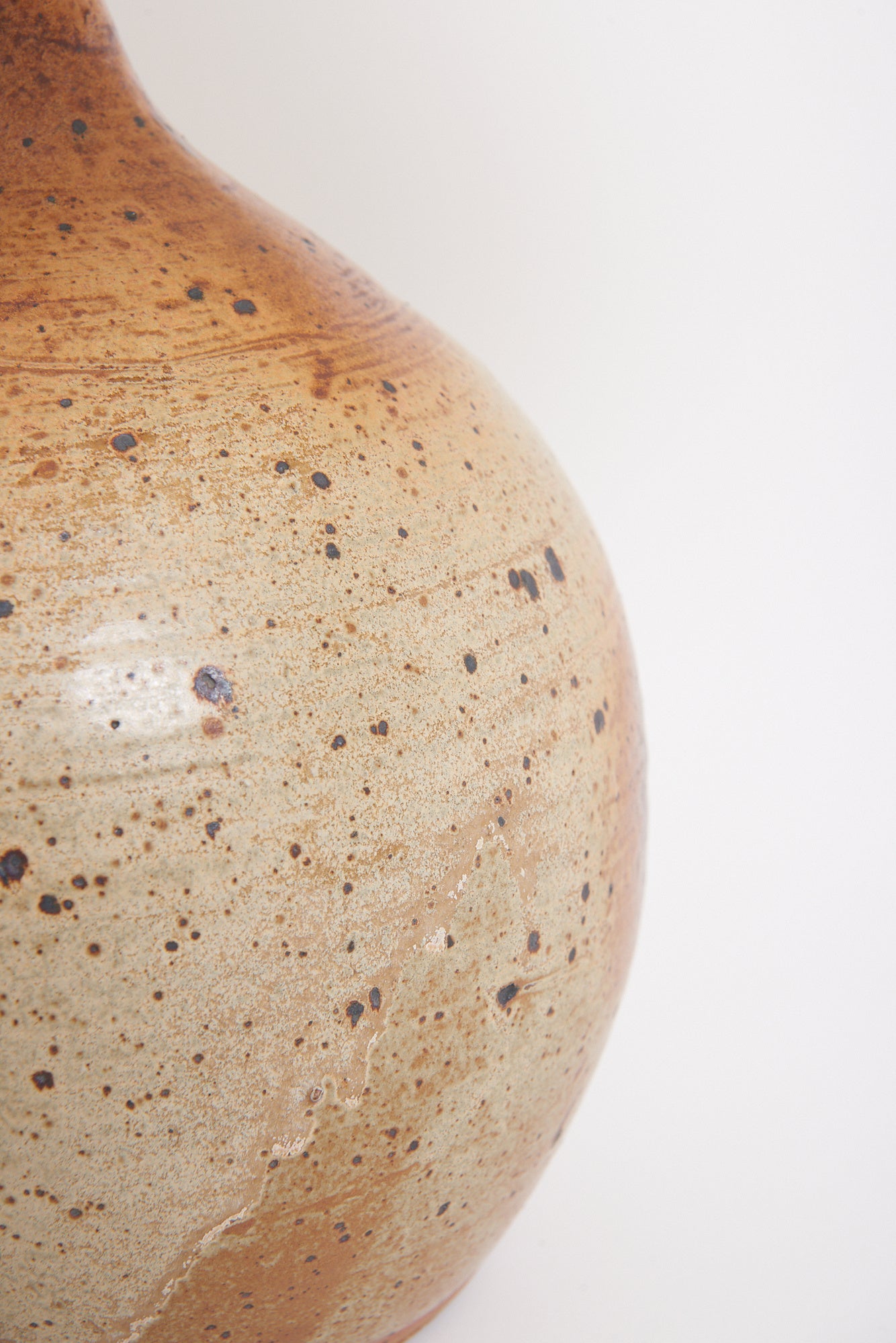 Large Mid-Century Stoneware Table Lamp