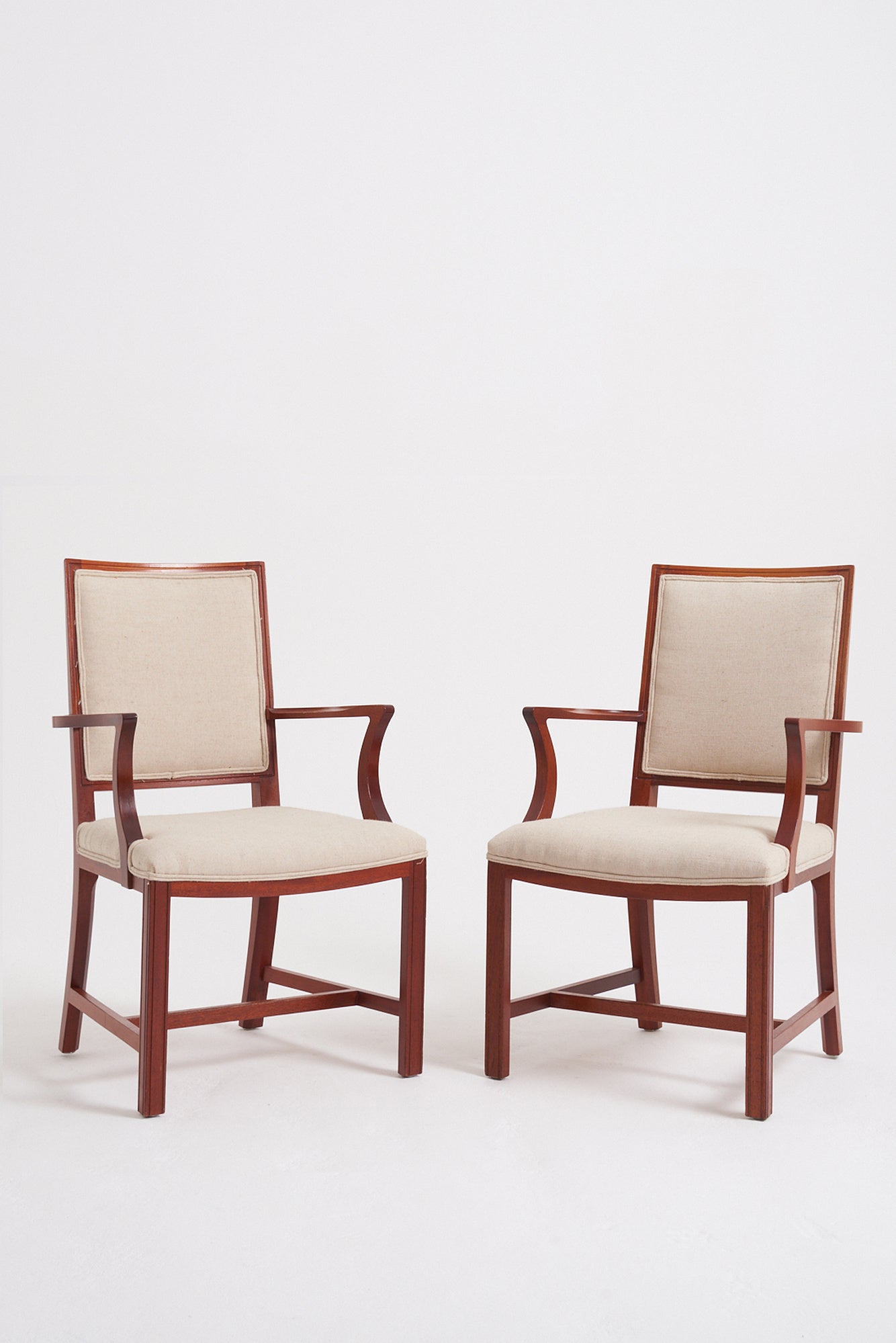8779- Pair of Mid-Century Armchairs