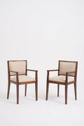 8791- Pair of Mid-Century Macassar Armchairs