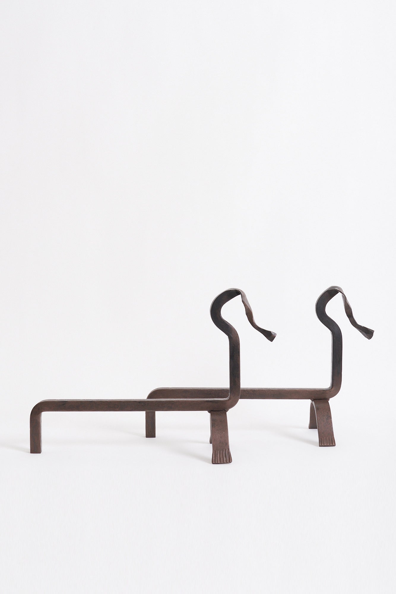 Pair of Zoomorphic Andirons