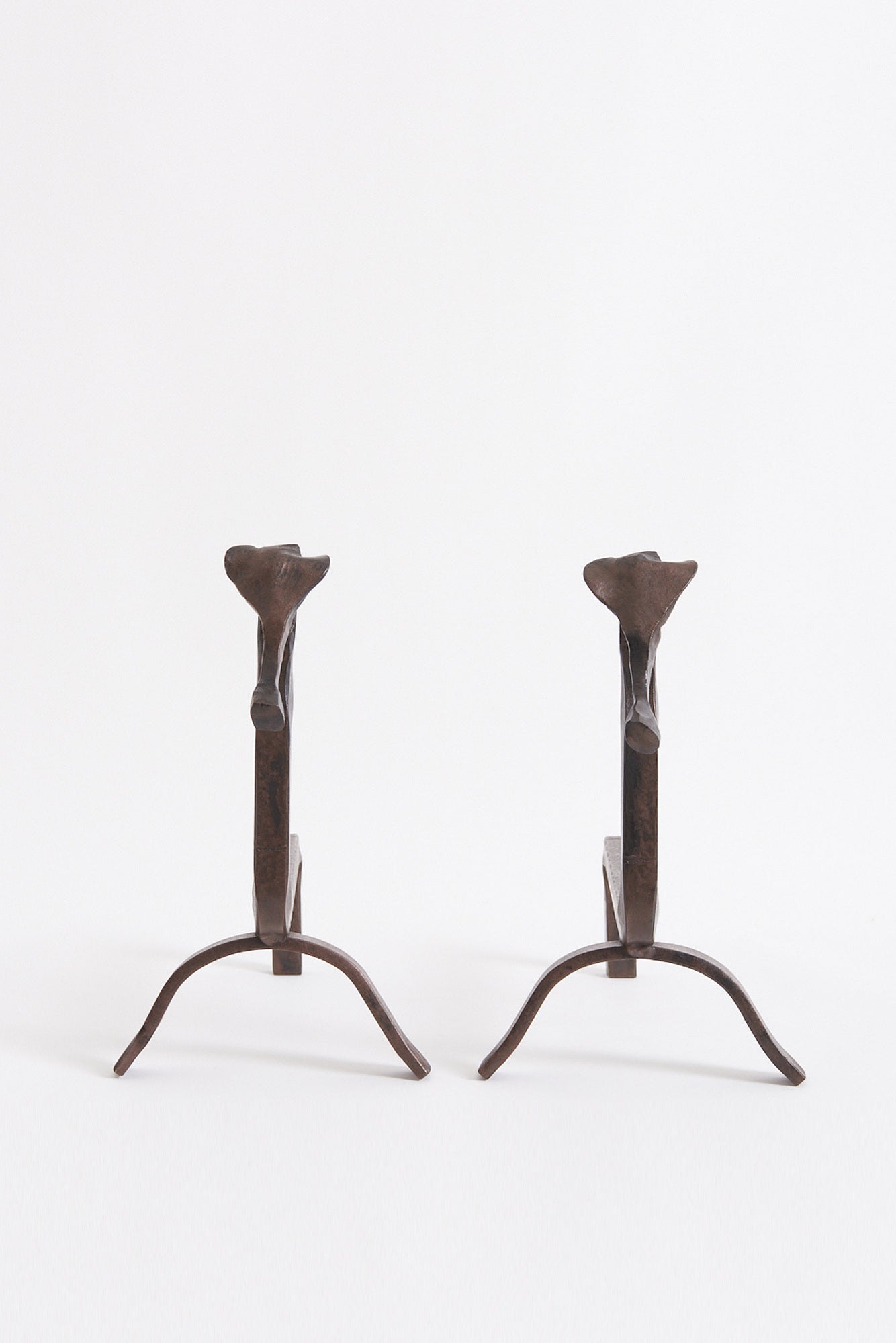 Pair of Zoomorphic Andirons