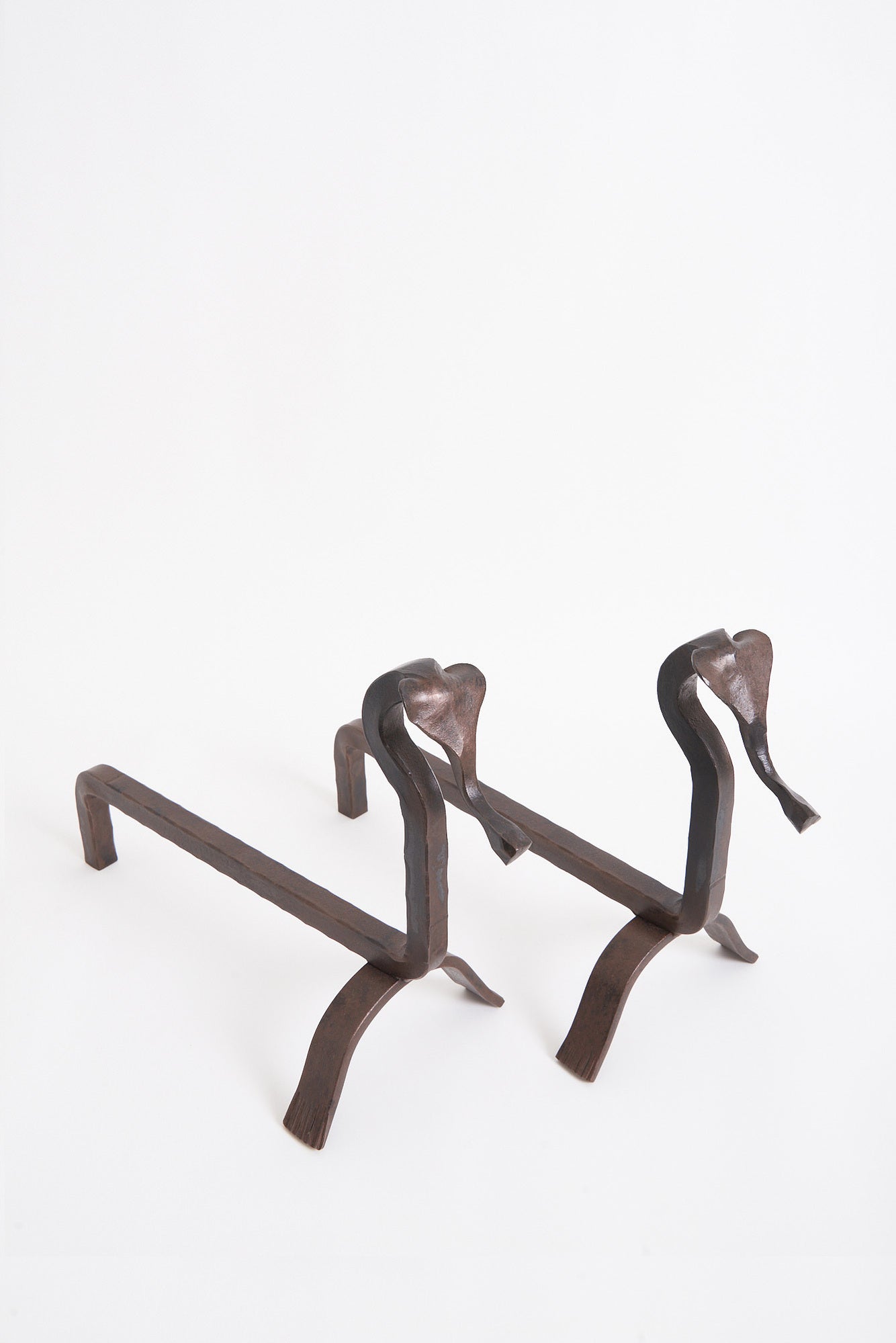 Pair of Zoomorphic Andirons