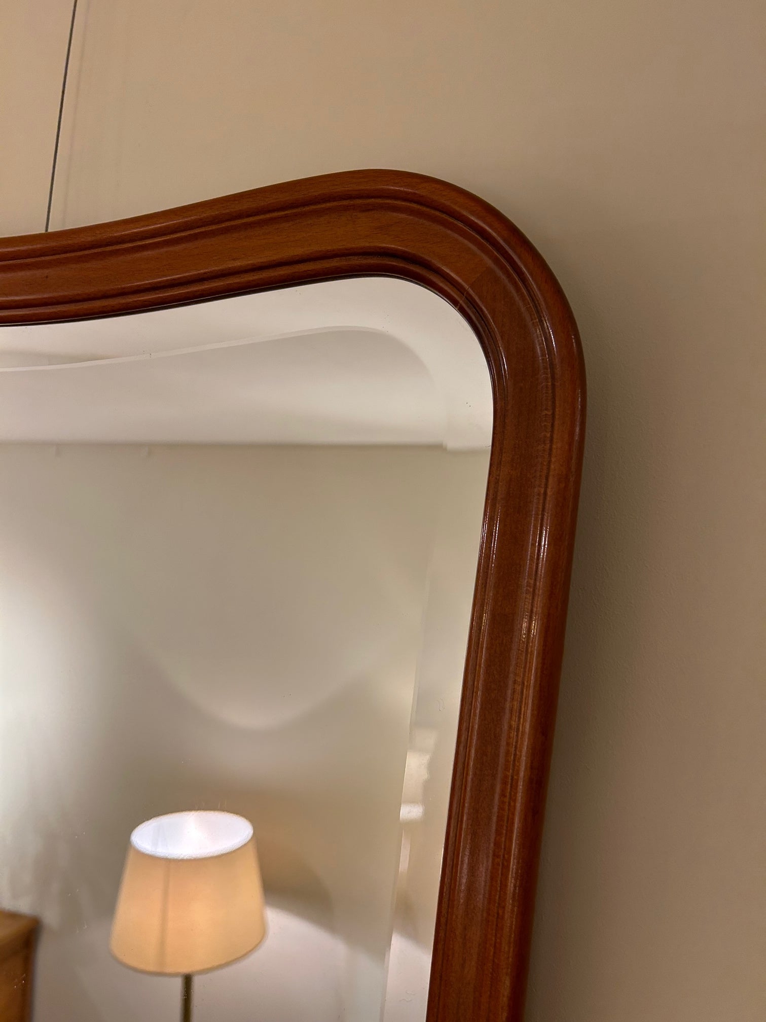 Mid-Century Free-Form Mirror by Glas & Trä