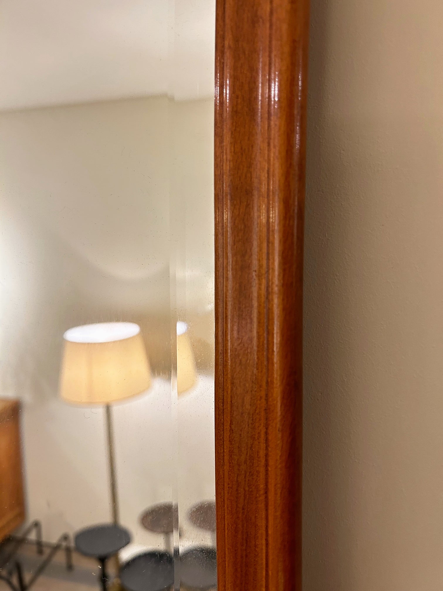 Mid-Century Free-Form Mirror by Glas & Trä