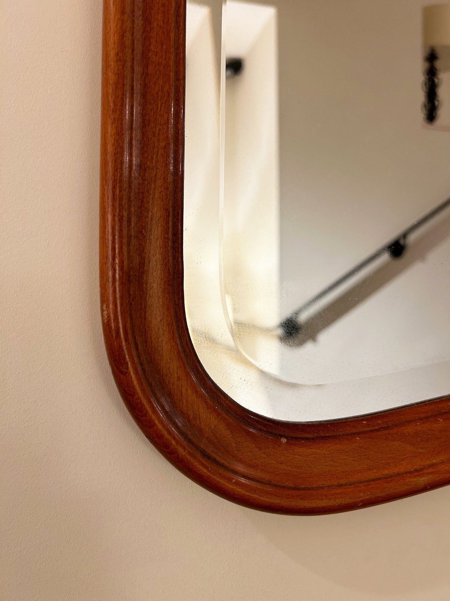 Mid-Century Free-Form Mirror by Glas & Trä