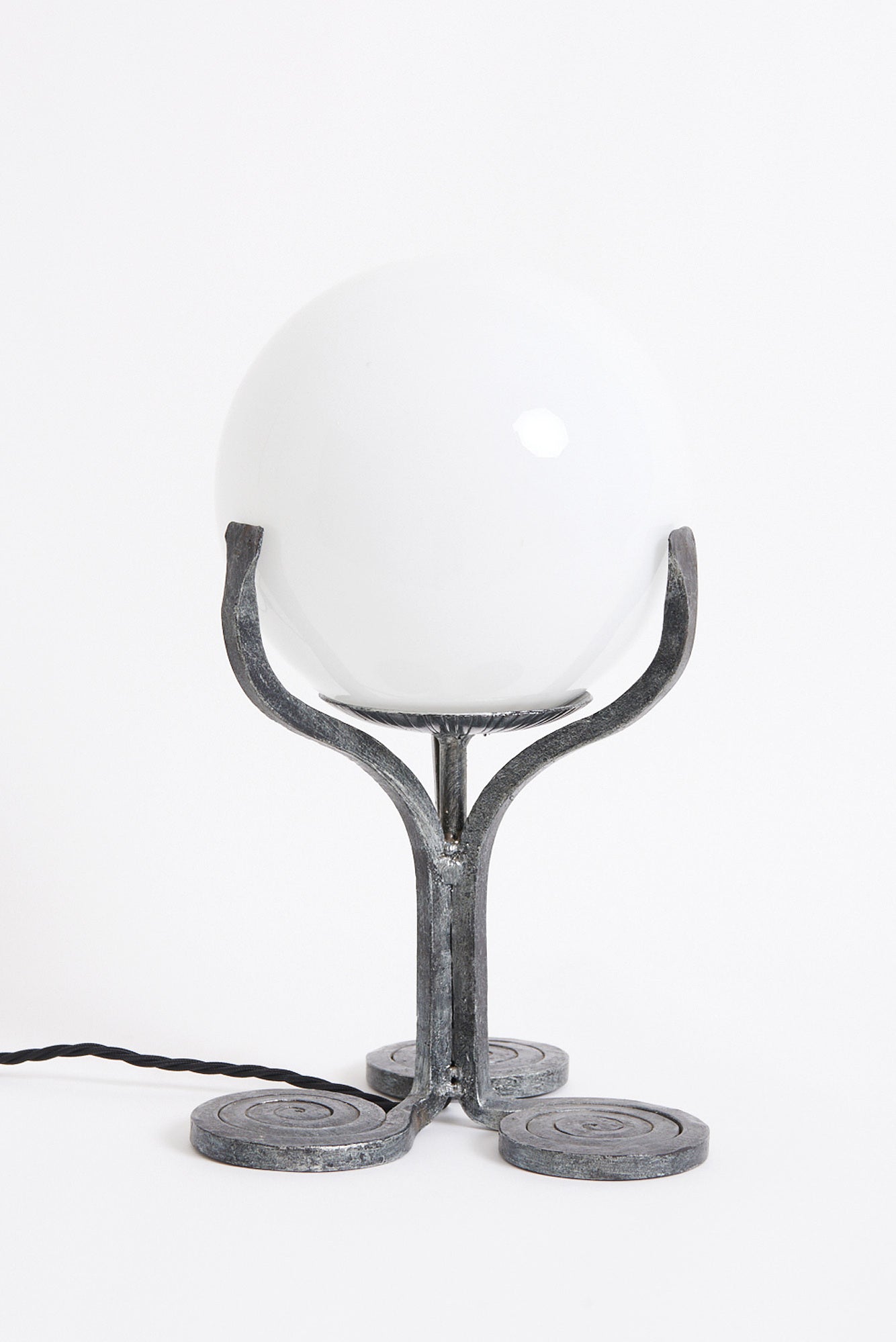 Glass Globe Table Lamp