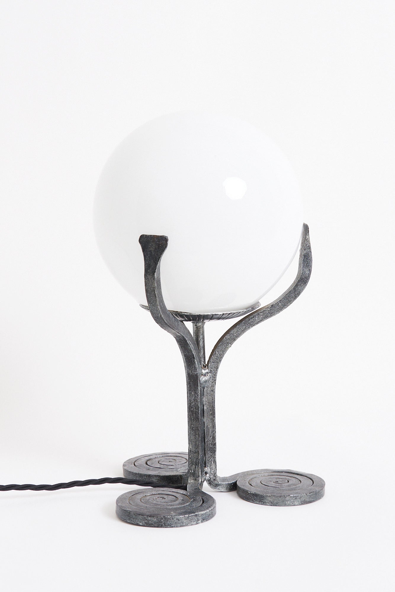 Glass Globe Table Lamp