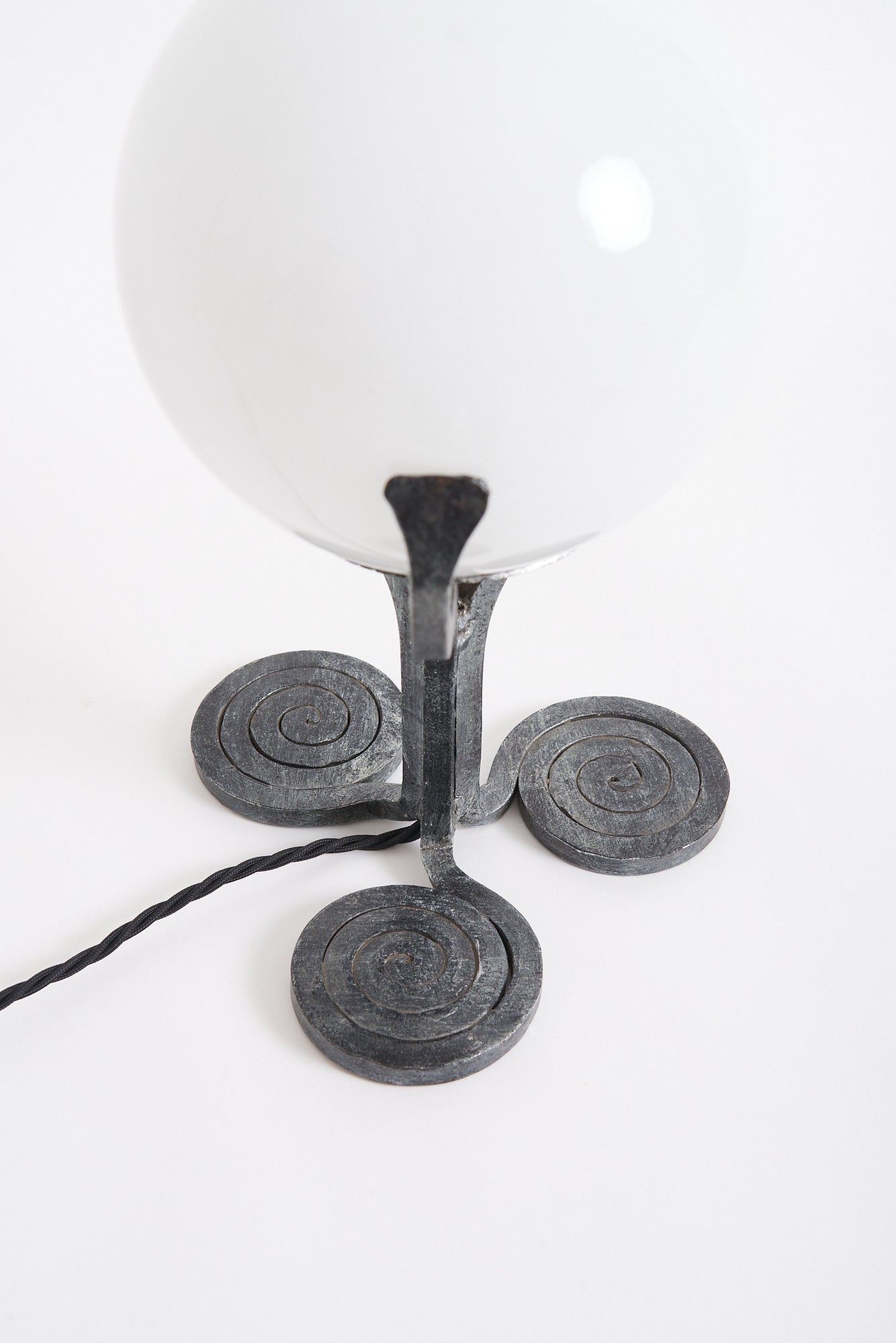 Glass Globe Table Lamp