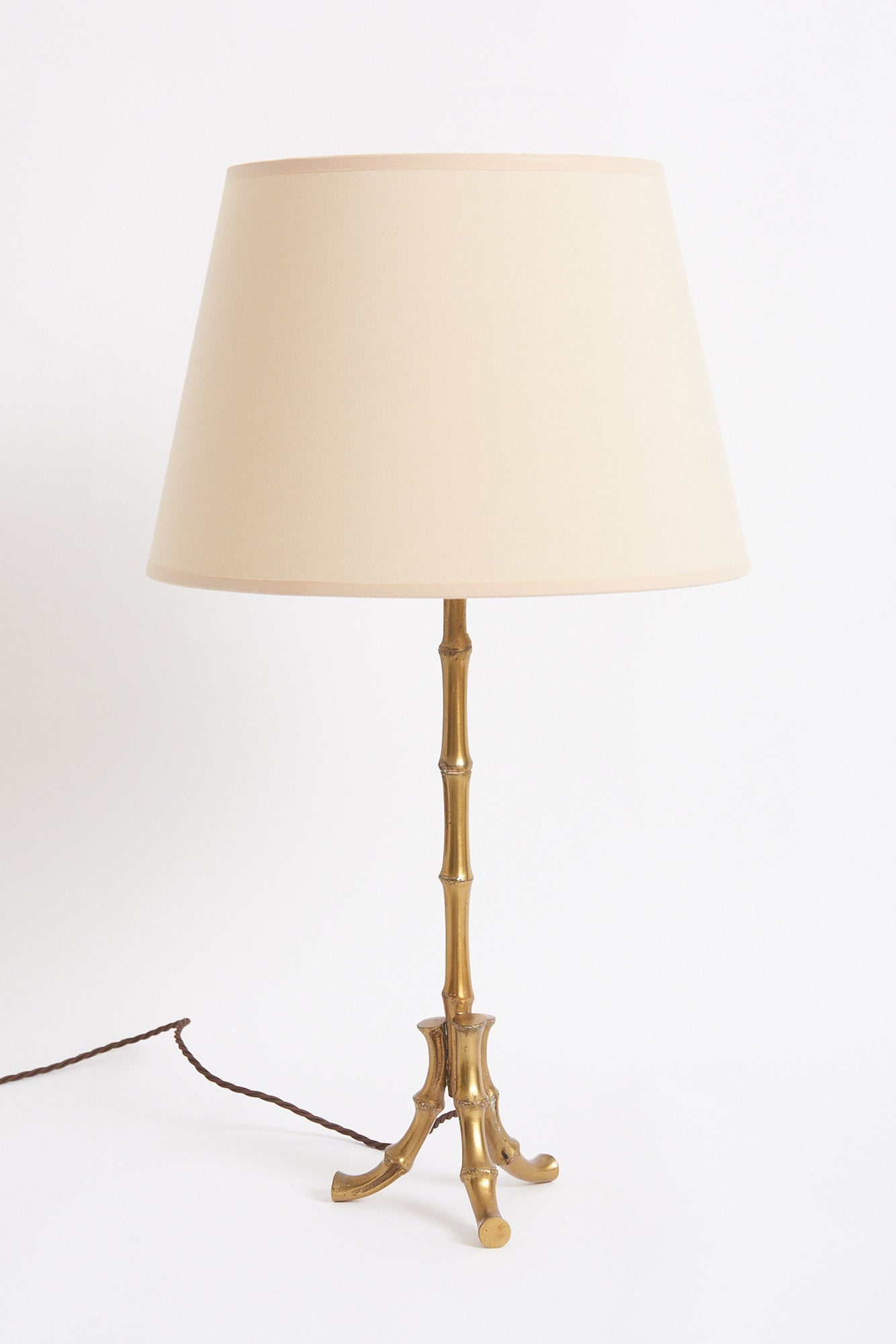8806- Brass Bamboo Table Lamp