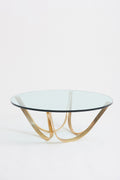 8808- Circular Glass Top Coffee Table