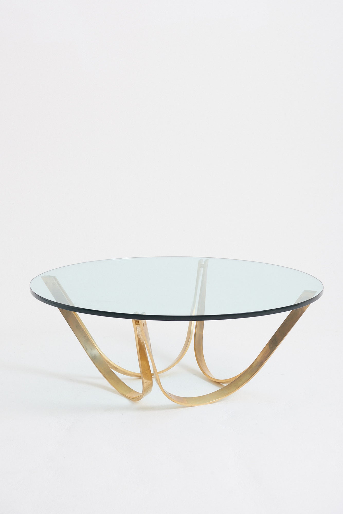 8808- Circular Glass Top Coffee Table