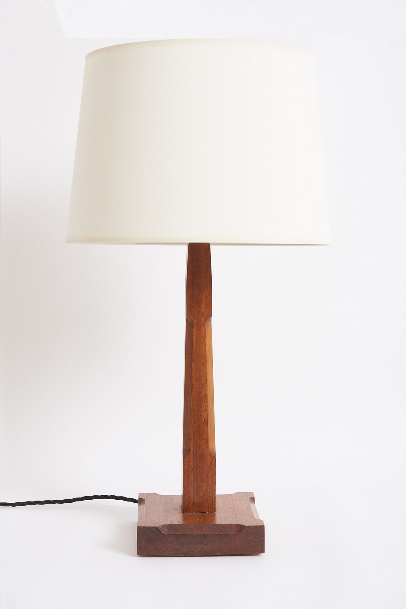 Pair of Arts & Craft Oak Table Lamps