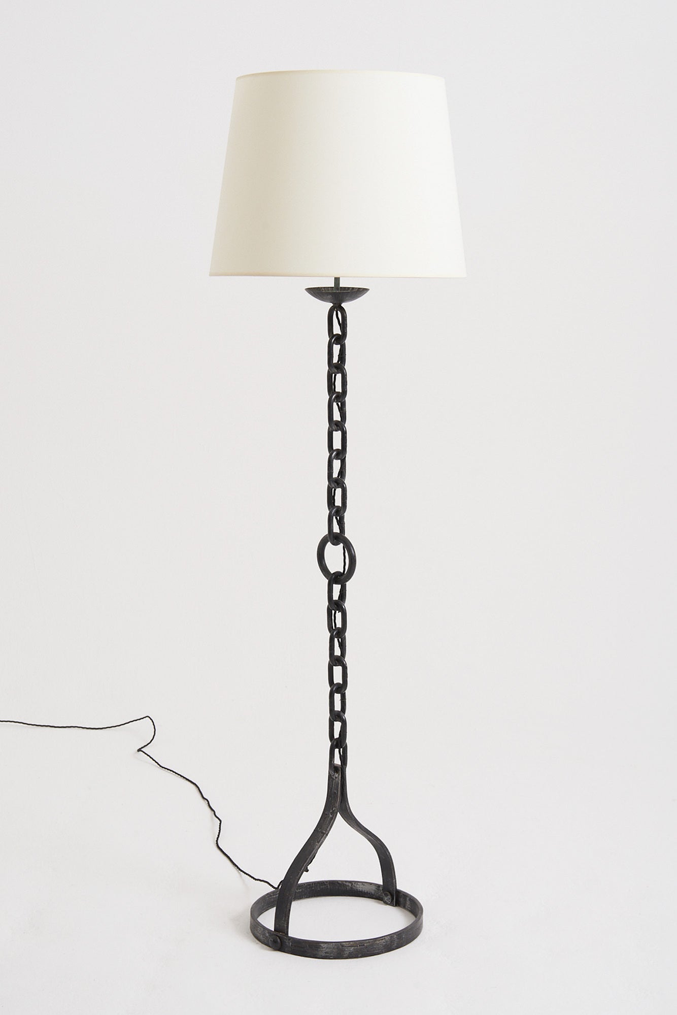 8869- Mid-Century Chain Link Floor Lamp