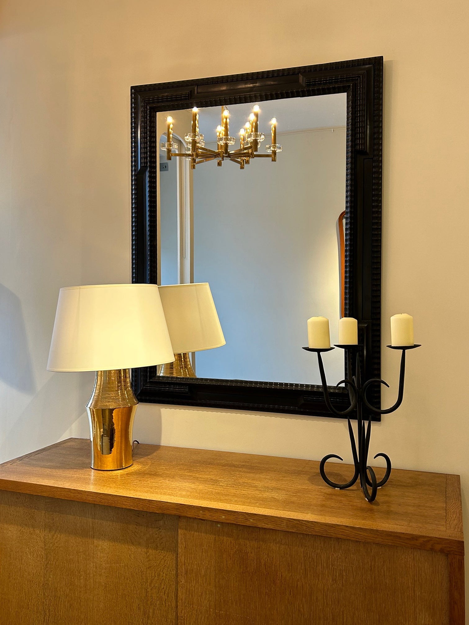 8882- Flemish Style Ripple Frame Mirror