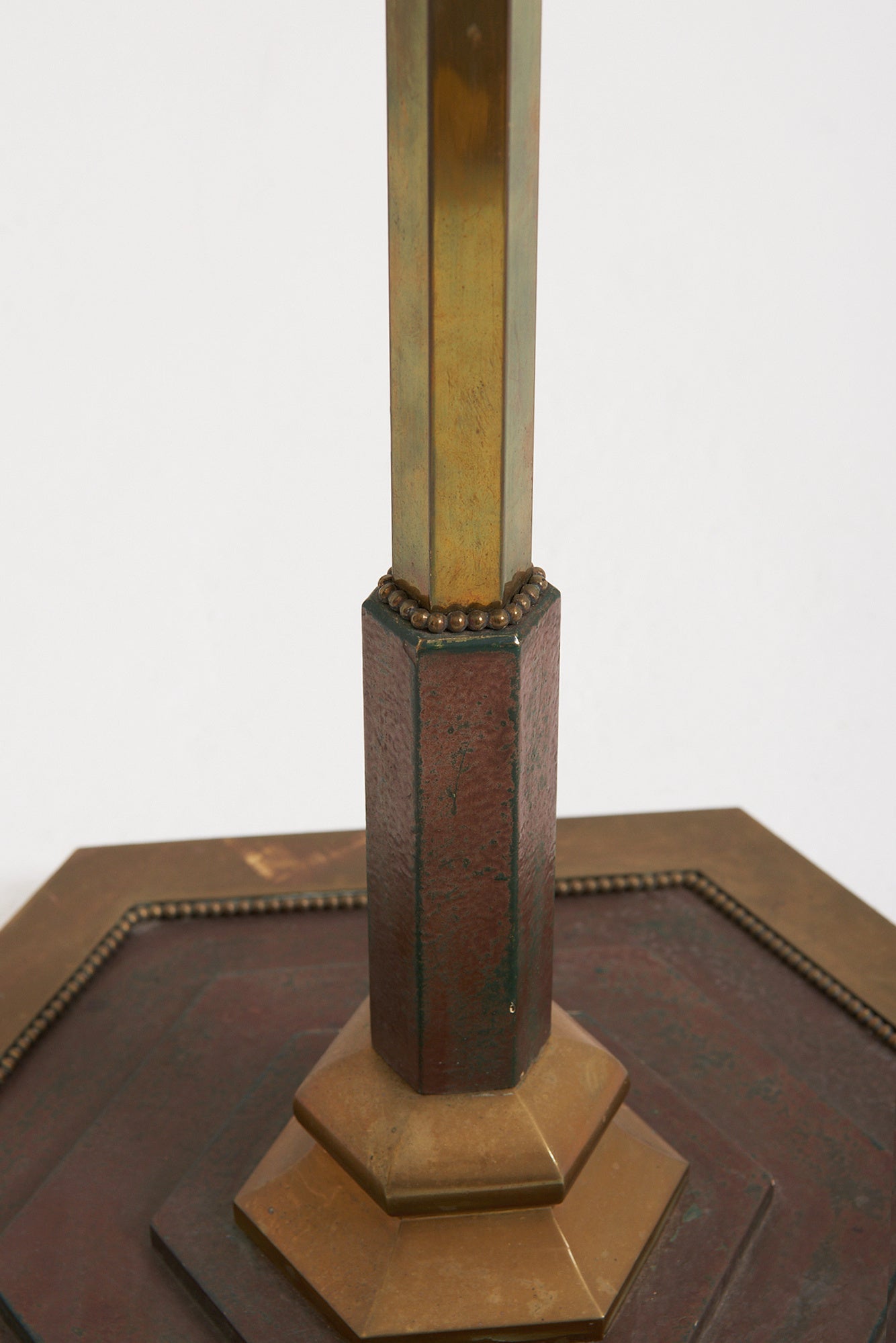 Art Deco Brass Floor Lamp