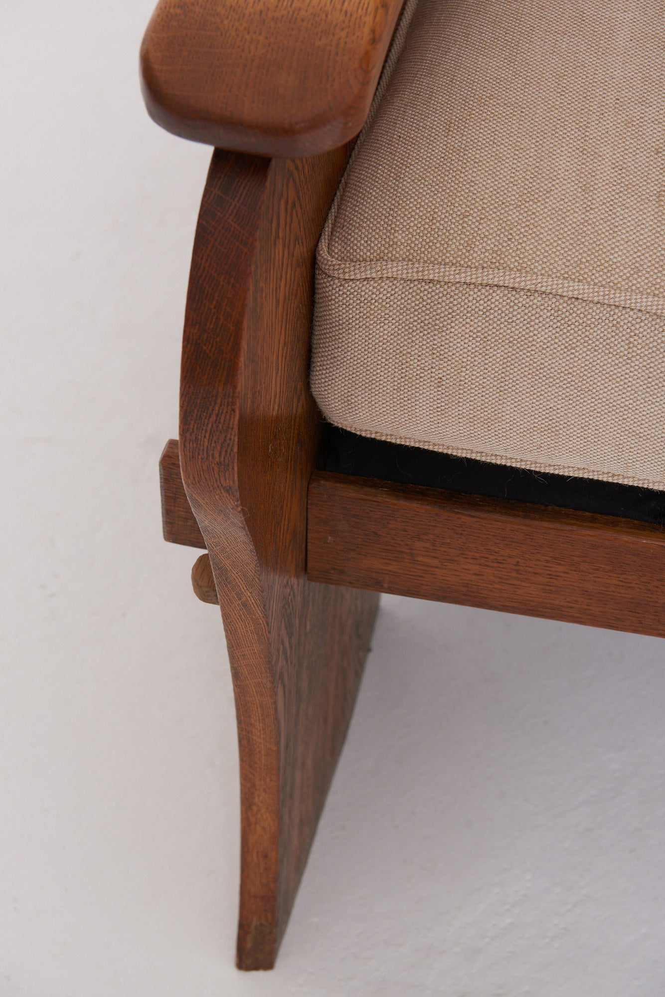 Pair of Early 20th Century Oak Armchairs
