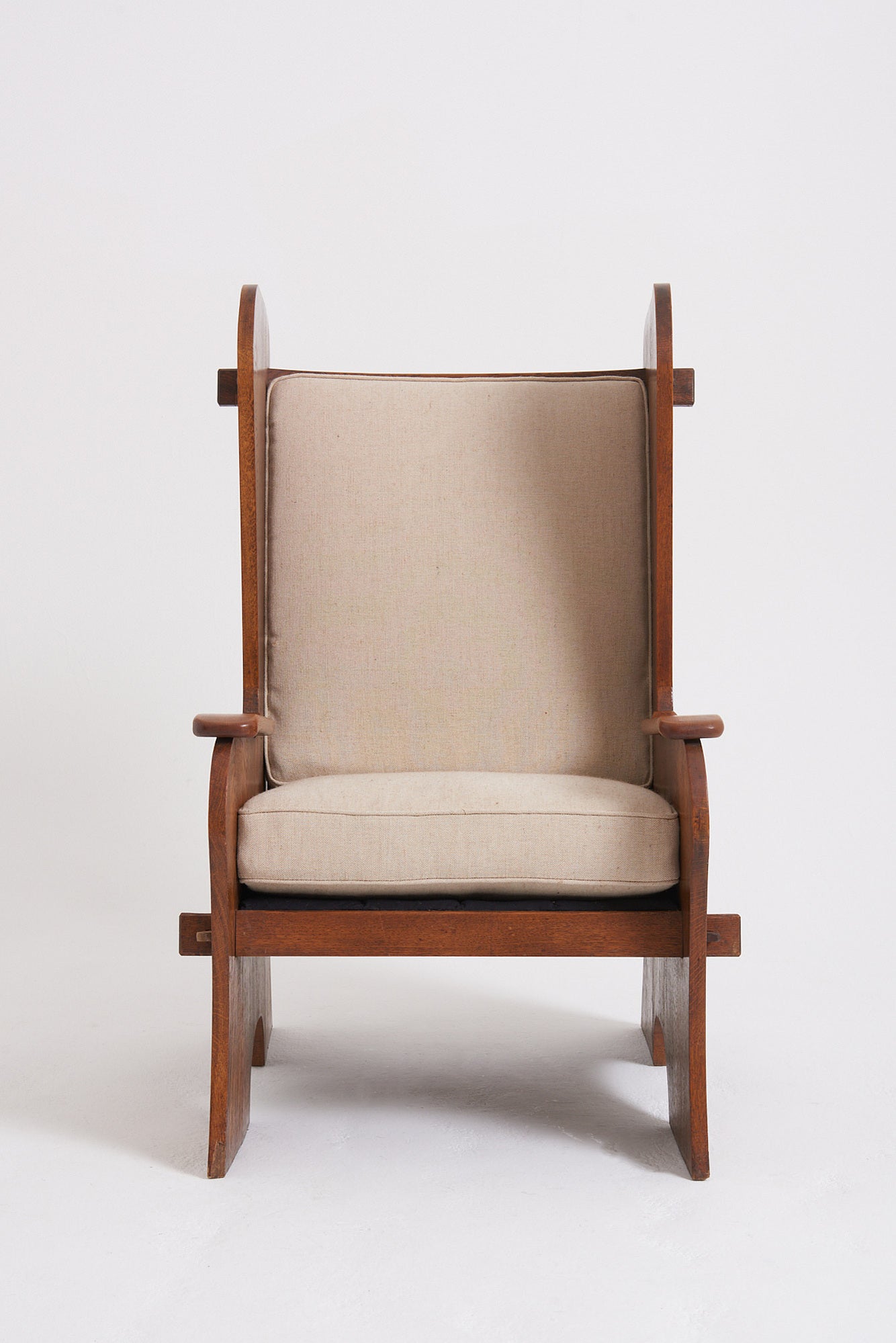 Pair of Early 20th Century Oak Armchairs