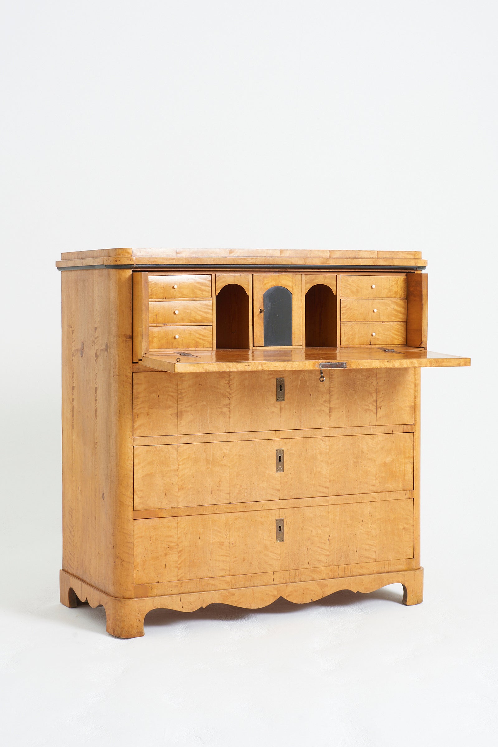 19th Century Satin Birch Chest of Drawers