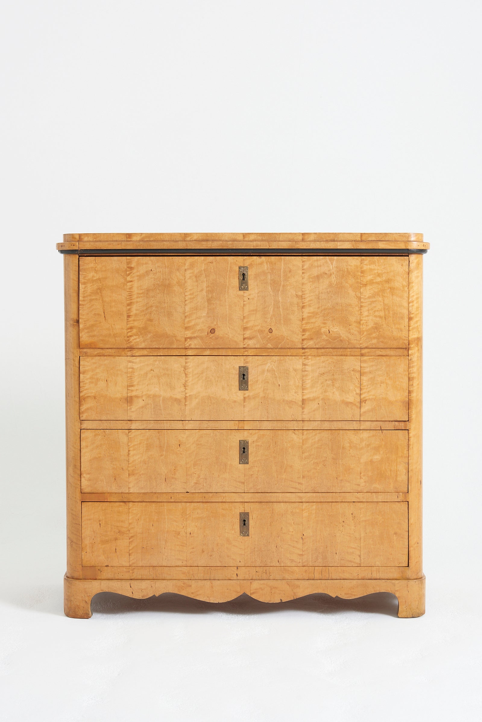 8934- 19th Century Satin Birch Chest of Drawers