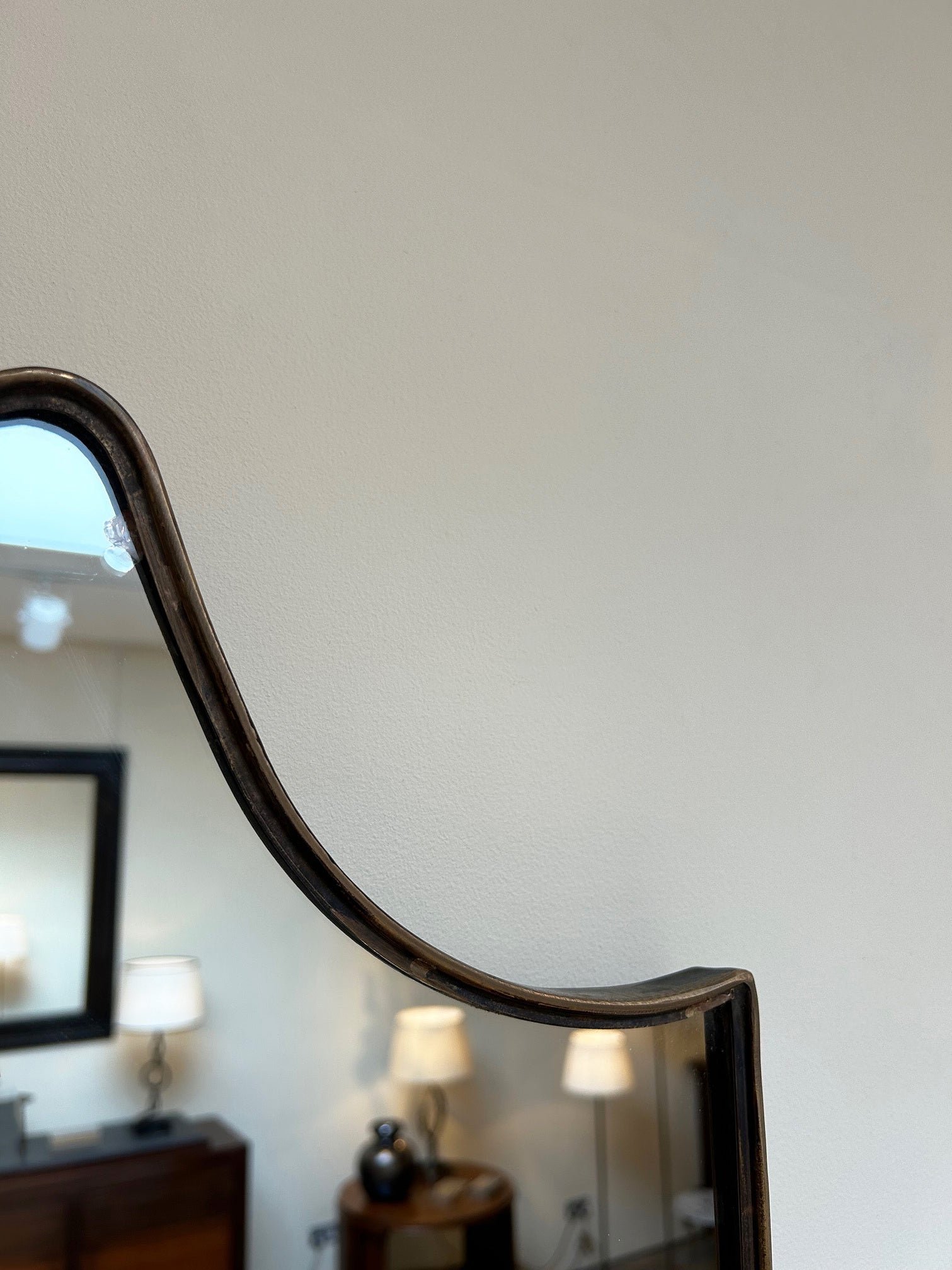 Brass Shield Mirror