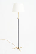 8964- Mid-Century Brass Floor Lamp