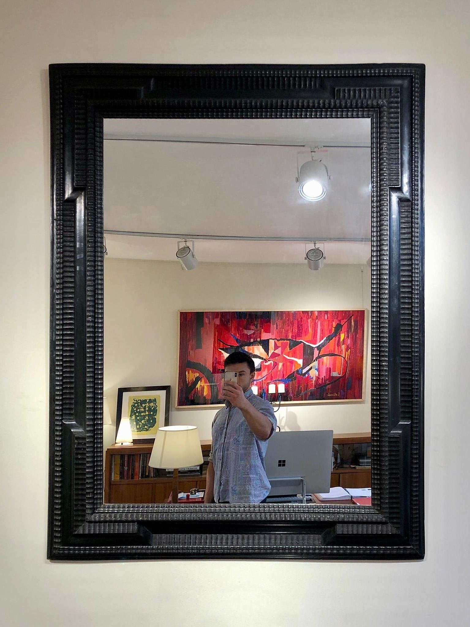 Flemish Style Ripple Frame Mirror