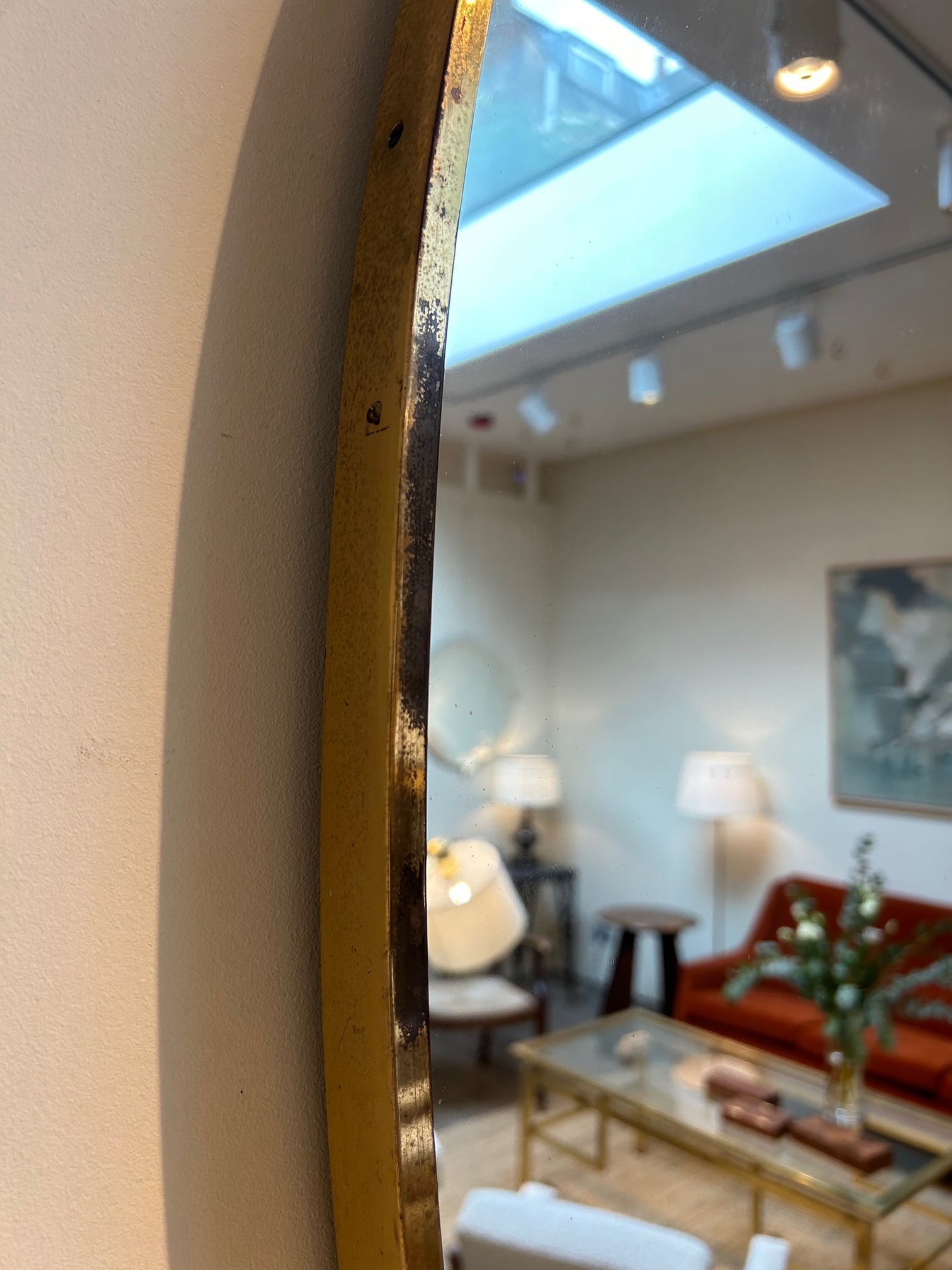 Mid-Century Oval Mirror